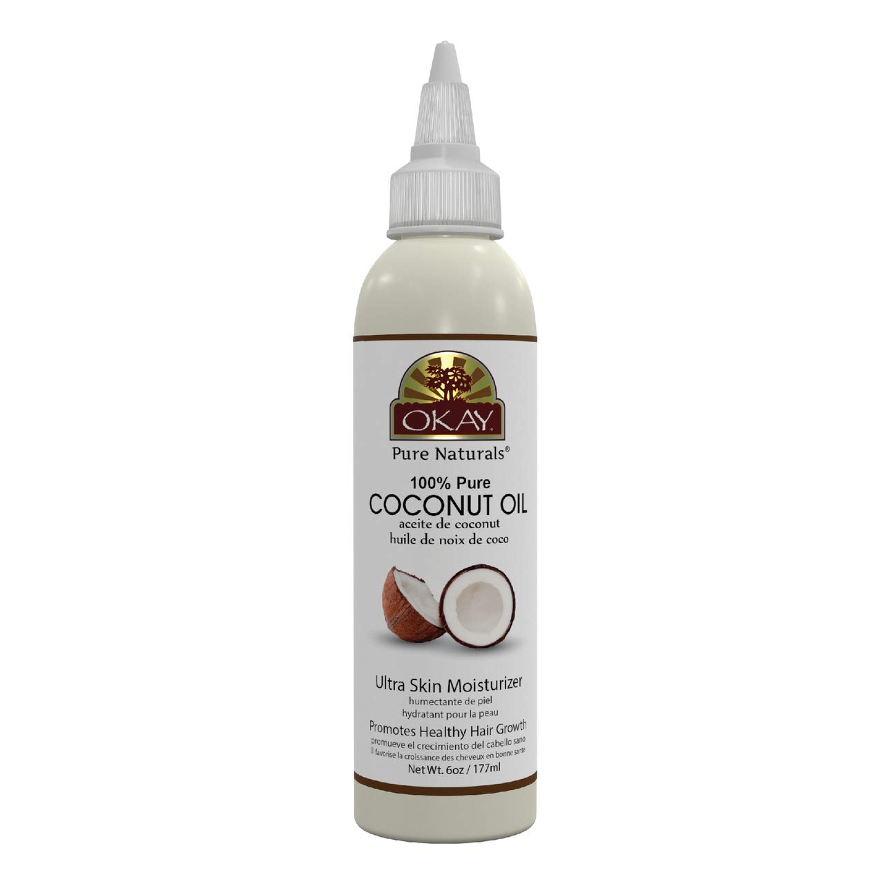 Aceite De Coco 100% Aceptable Para El Cabello Y La Piel, 177 Ml - Venta Internacional.