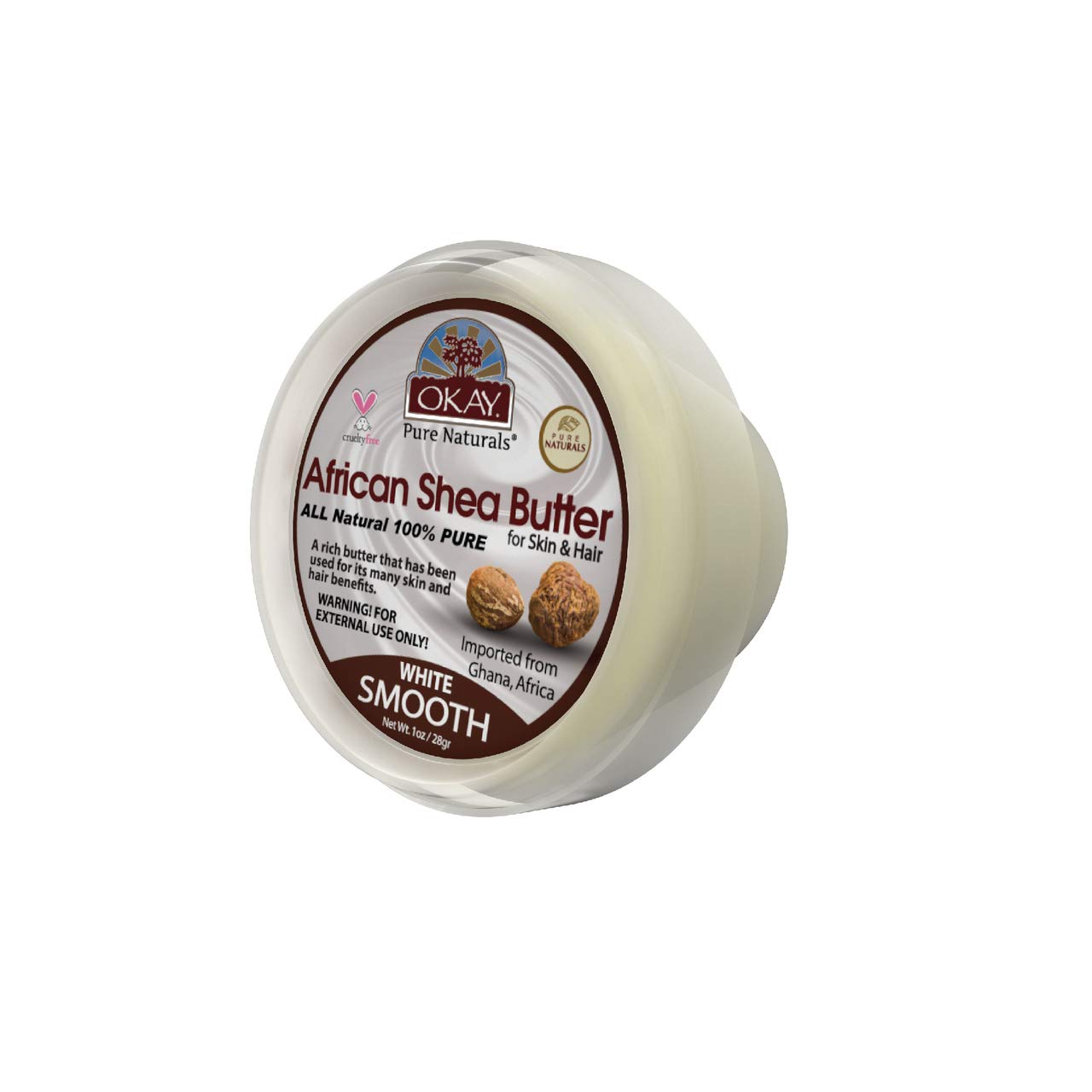 Foto 2 pulgar | Manteca De Karité Okay African White Smooth 28 G/1 Oz - Venta Internacional.
