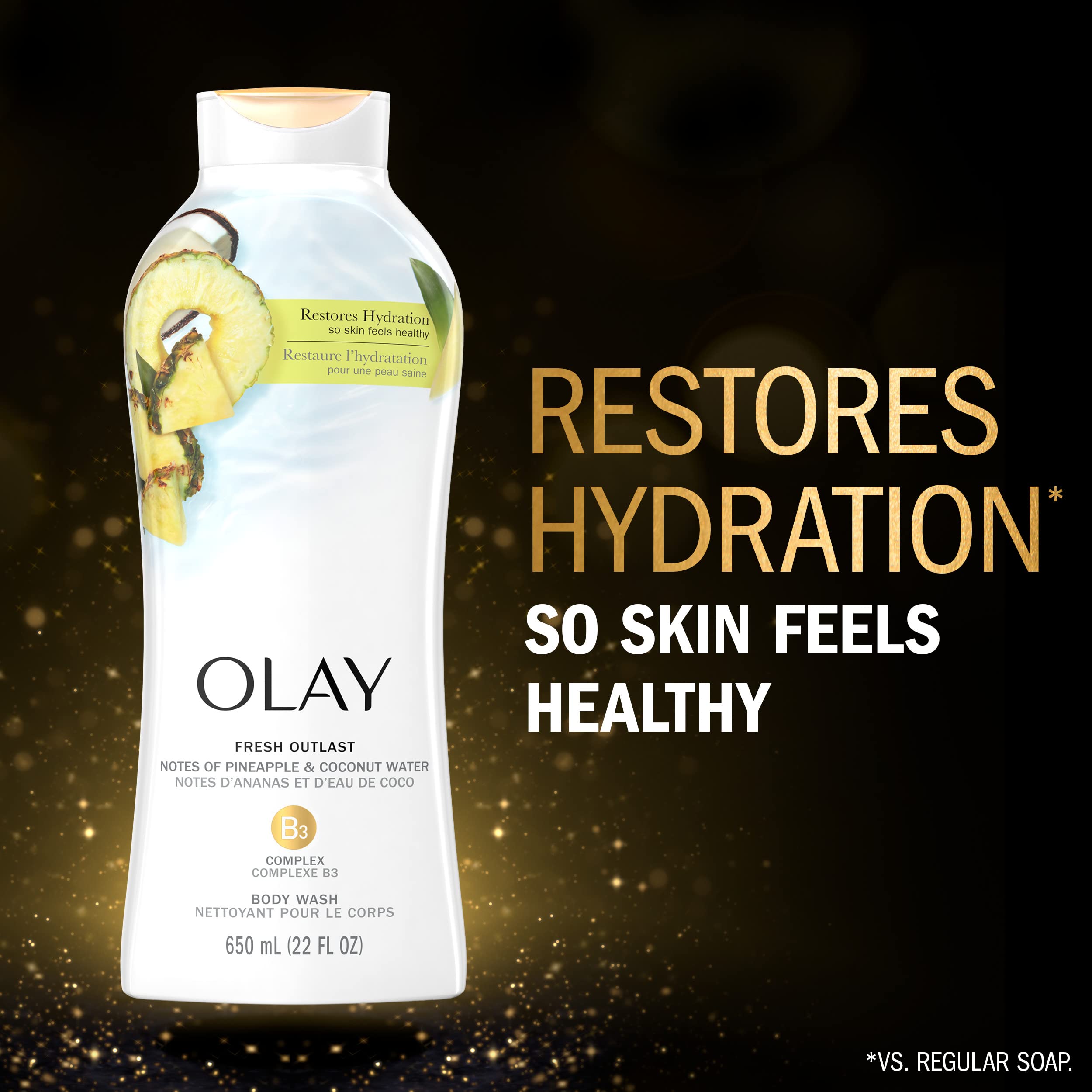 Foto 4 pulgar | Gel De Baño Olay Fresh Outlast, Rejuvenecedor, Piña Y Coco, 650 Ml X 4 - Venta Internacional.