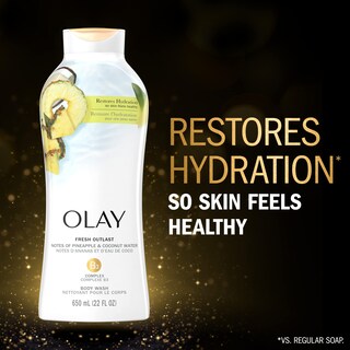 Foto 3 | Gel De Baño Olay Fresh Outlast, Rejuvenecedor, Piña Y Coco, 650 Ml X 4 - Venta Internacional.