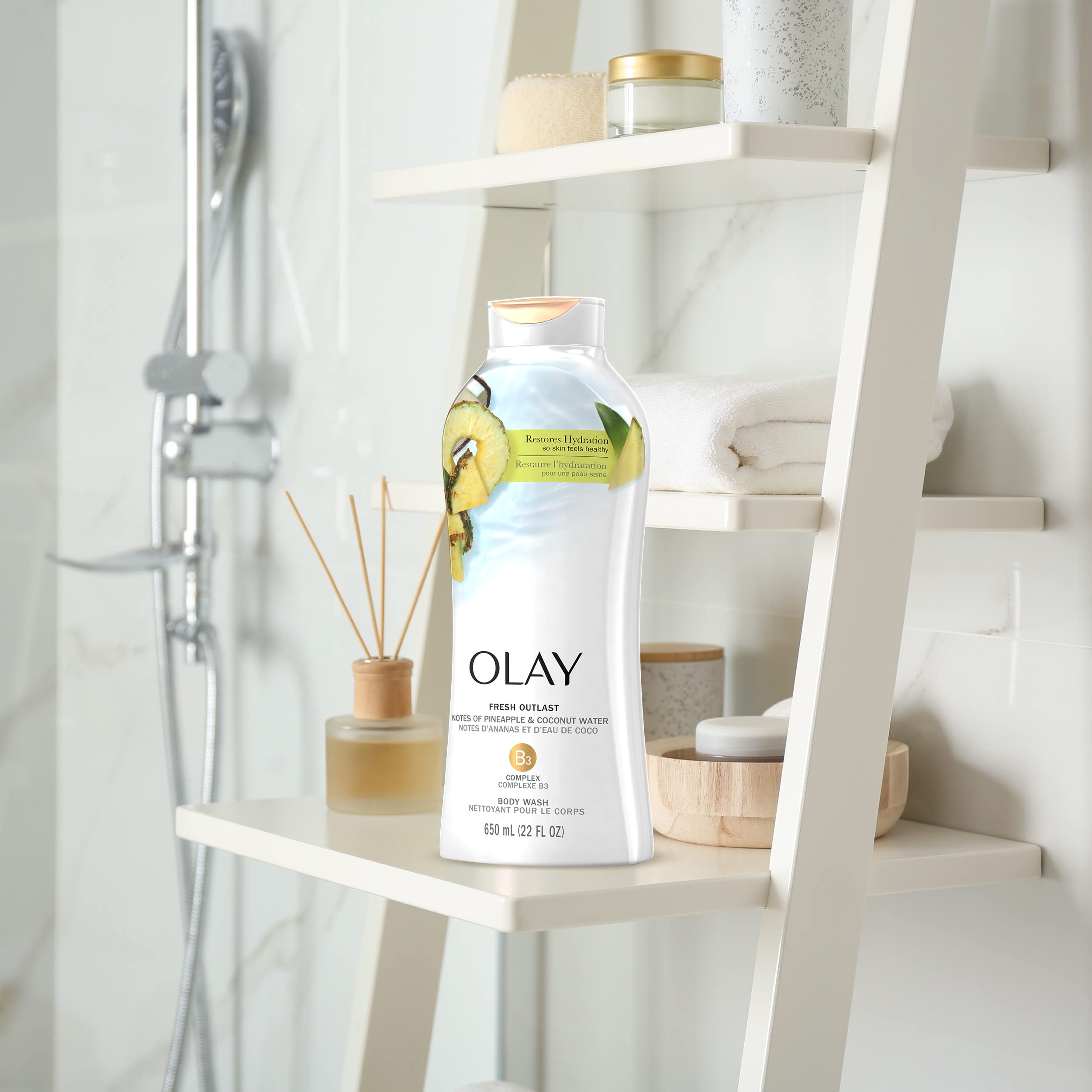 Foto 8 pulgar | Gel De Baño Olay Fresh Outlast, Rejuvenecedor, Piña Y Coco, 650 Ml X 4 - Venta Internacional.