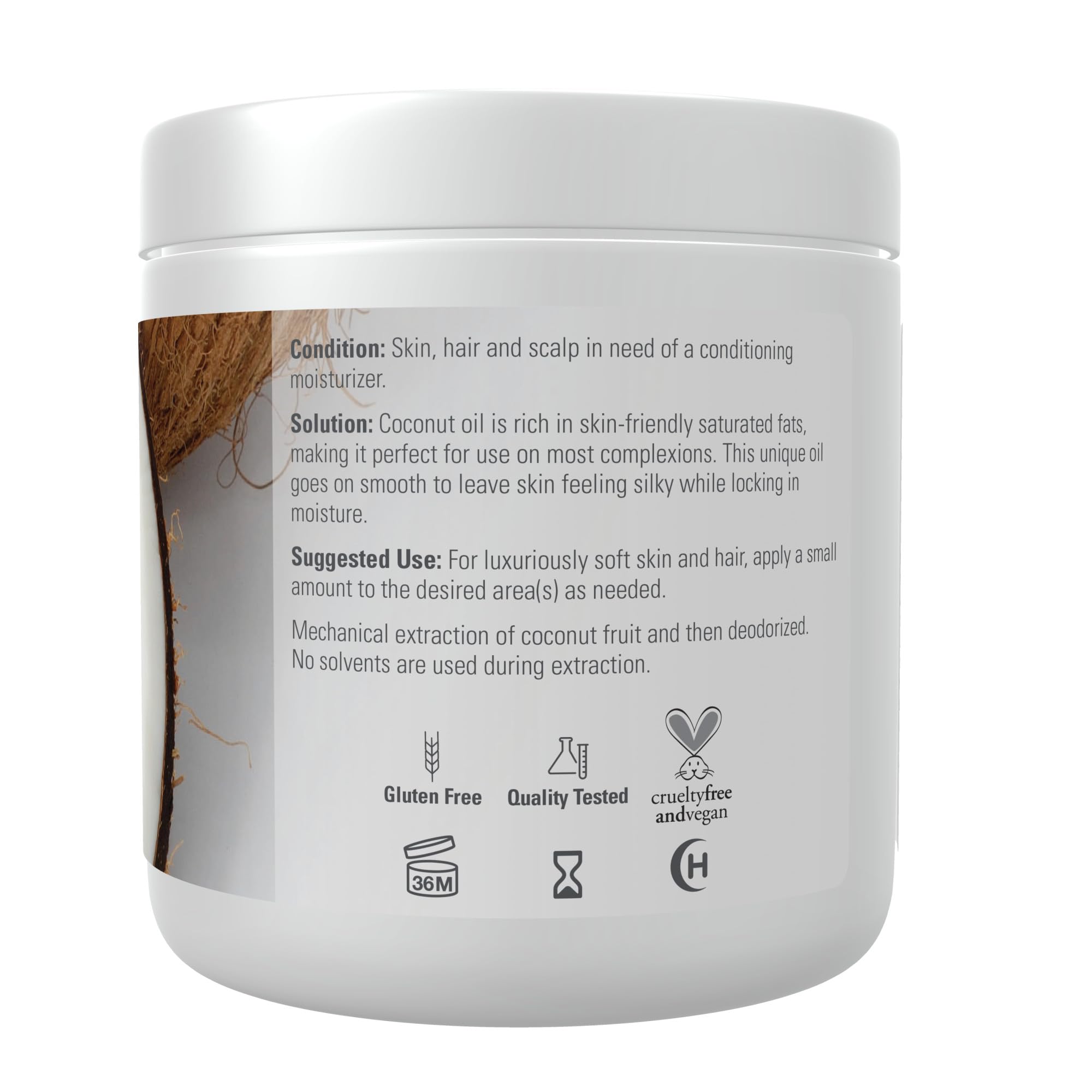 Foto 3 pulgar | Aceite De Coco Now Solutions Revitaliza La Piel Y El Cabello, 200 Ml - Venta Internacional.