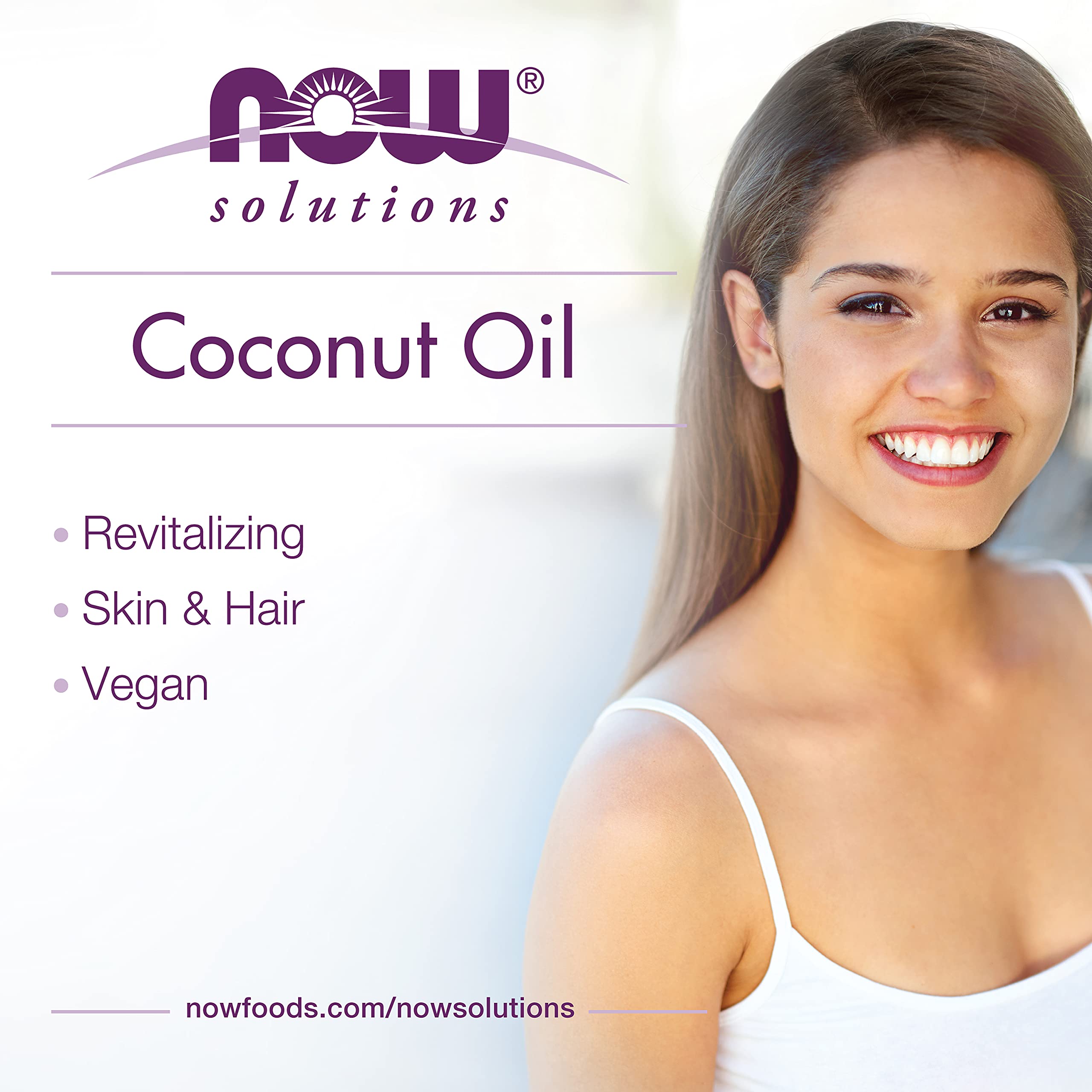Foto 5 pulgar | Aceite De Coco Now Solutions Revitaliza La Piel Y El Cabello, 200 Ml - Venta Internacional.