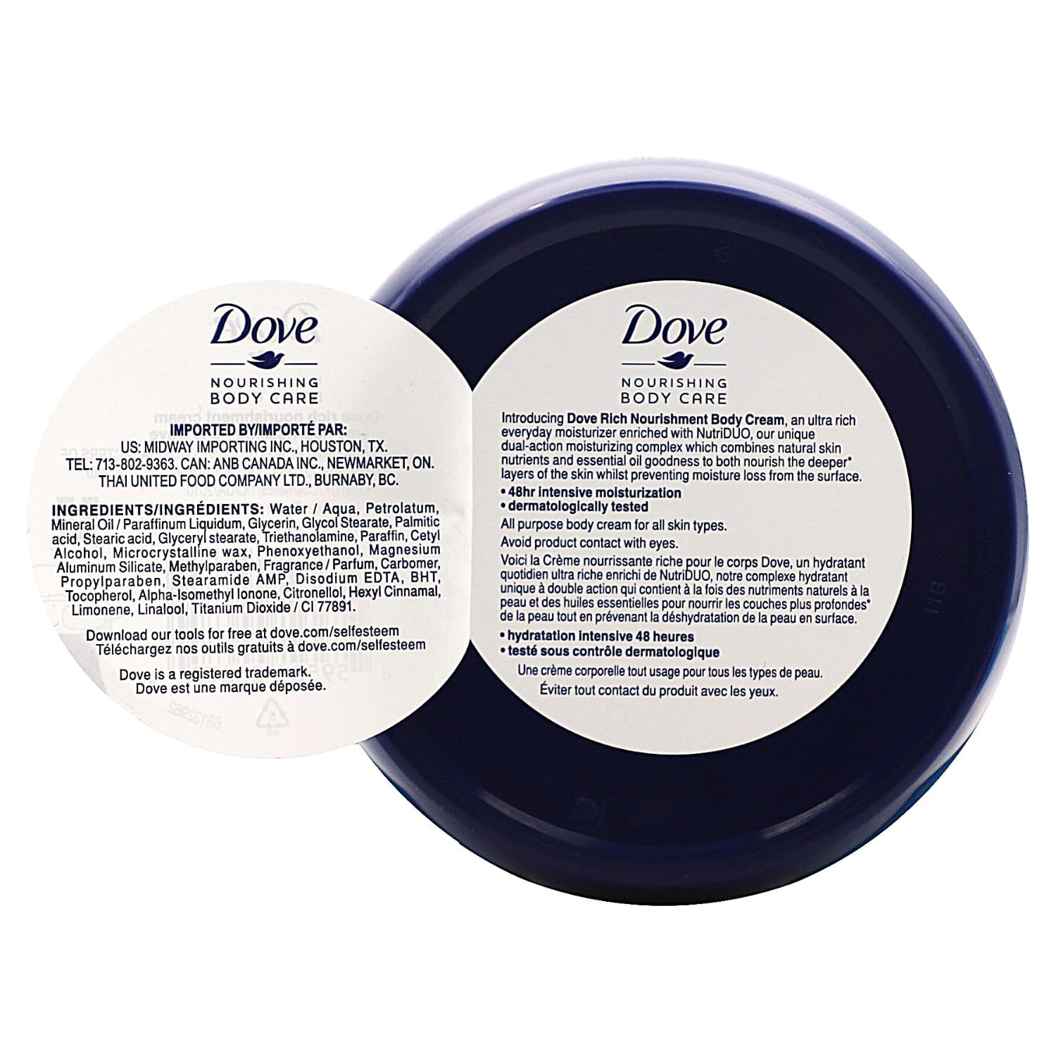 Foto 3 pulgar | Crema Hidratante Dove Nourishing Body Care 150 Ml, Paquete De 3 - Venta Internacional.