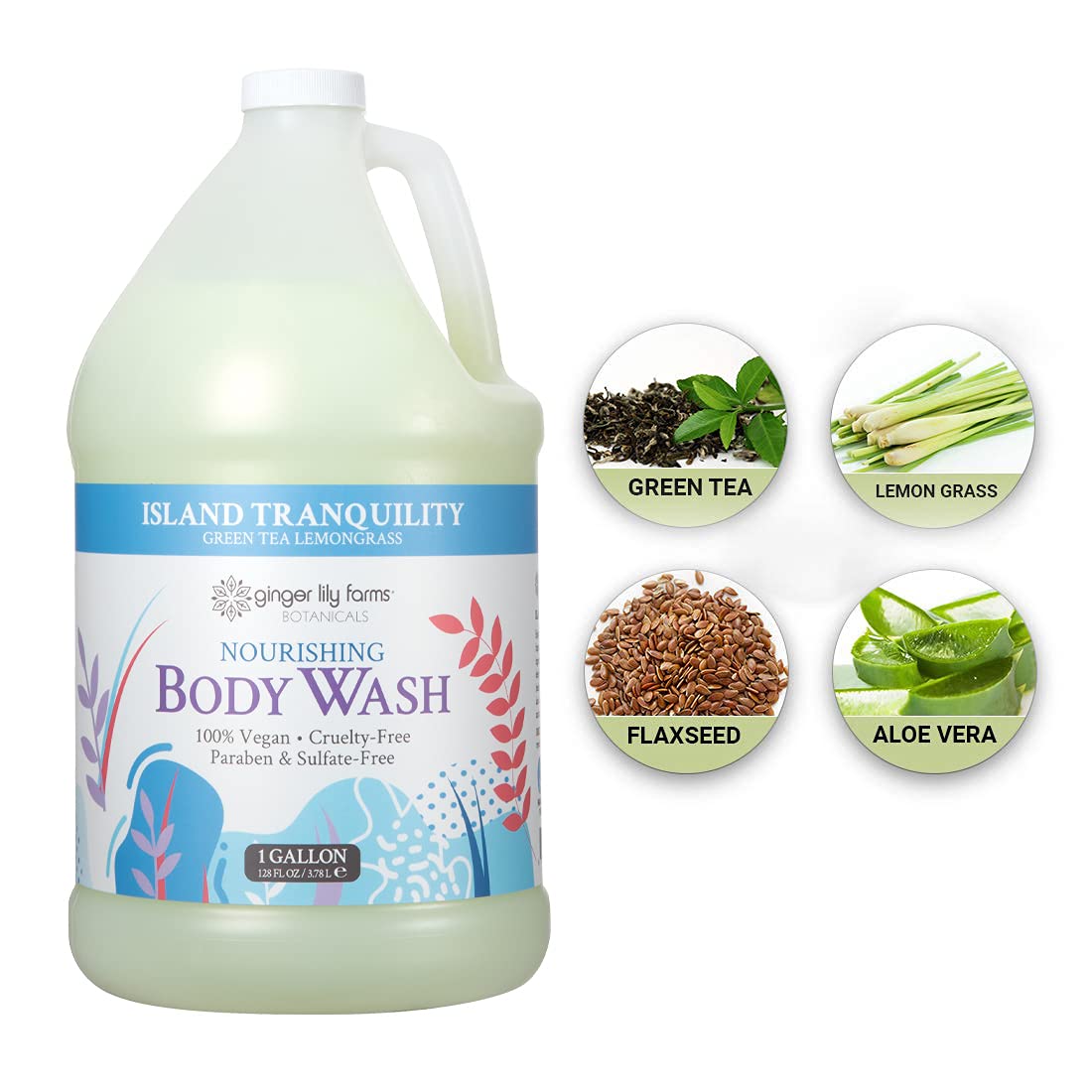 Foto 7 pulgar | Gel De Baño Ginger Lily Farms Nutritive, 1 Galón (1280 Ml) - Venta Internacional.
