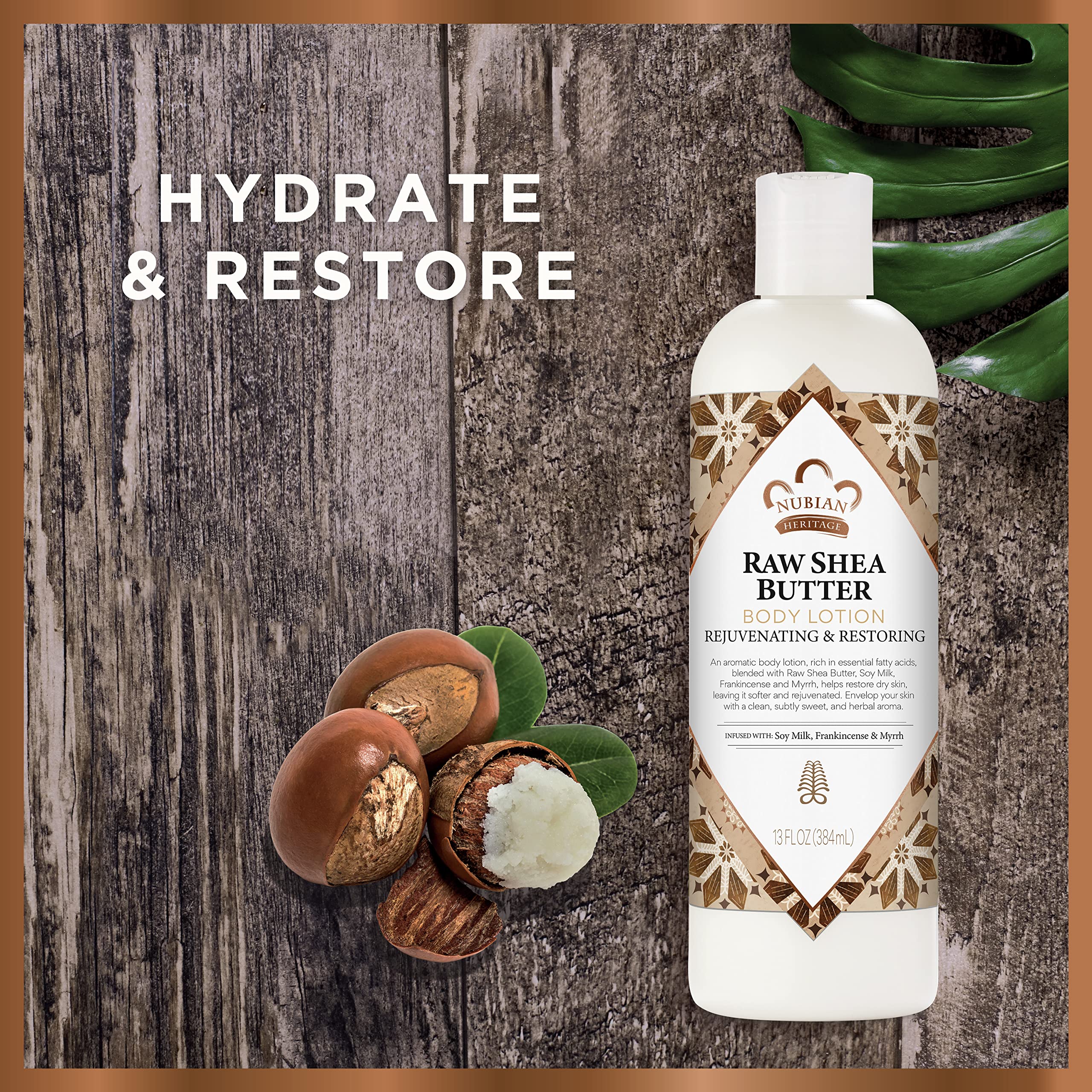 Foto 2 | Loción Corporal Nubian Heritage Con Manteca De Karité Cruda 385 Ml Para Piel Seca - Venta Internacional.