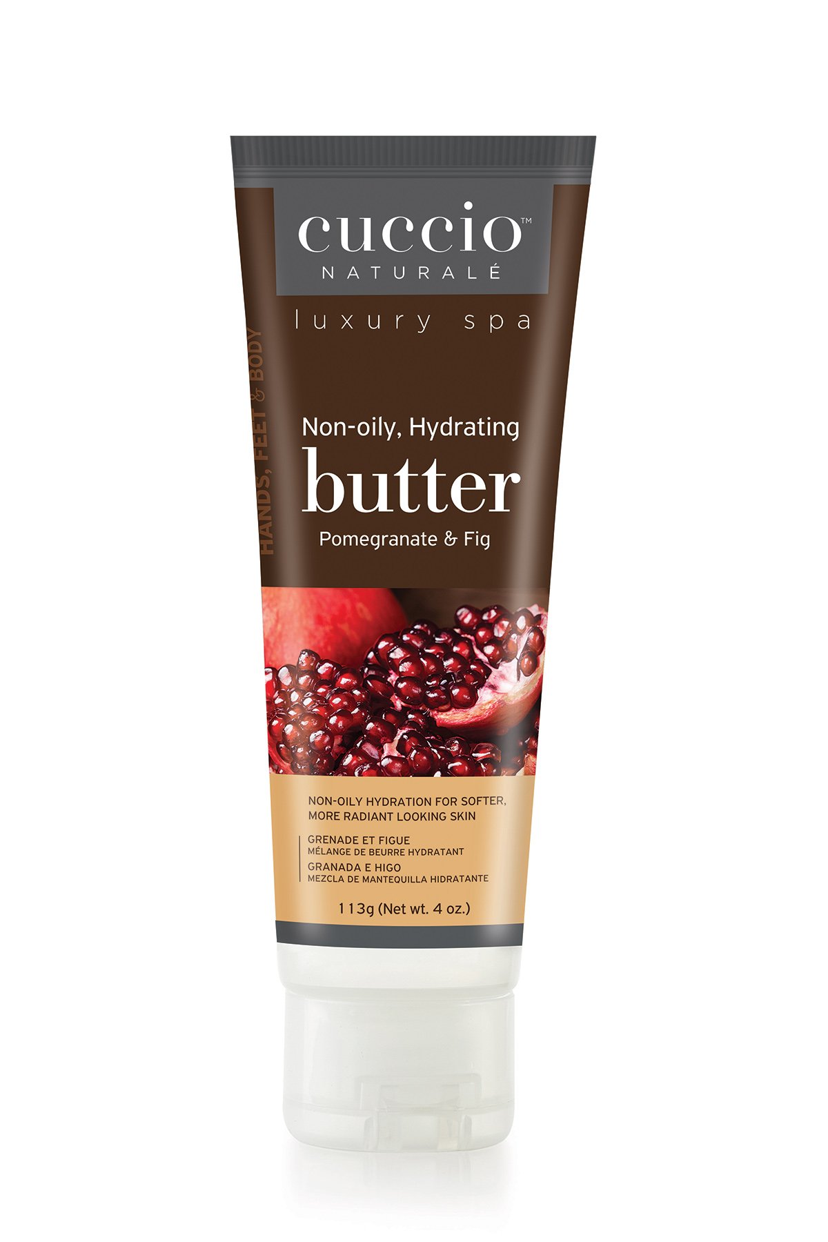 Crema Corporal Cuccio Naturale Con Mezcla De Mantequilla De Granada E Higo, 120 Ml - Venta Internacional.