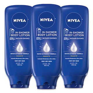 Foto 1 | Loción Corporal Nivea Para Piel Seca Nutritiva Para La Ducha, 400 Ml X 3 - Venta Internacional.