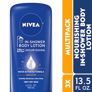 Foto 2 | Loción Corporal Nivea Para Piel Seca Nutritiva Para La Ducha, 400 Ml X 3 - Venta Internacional.