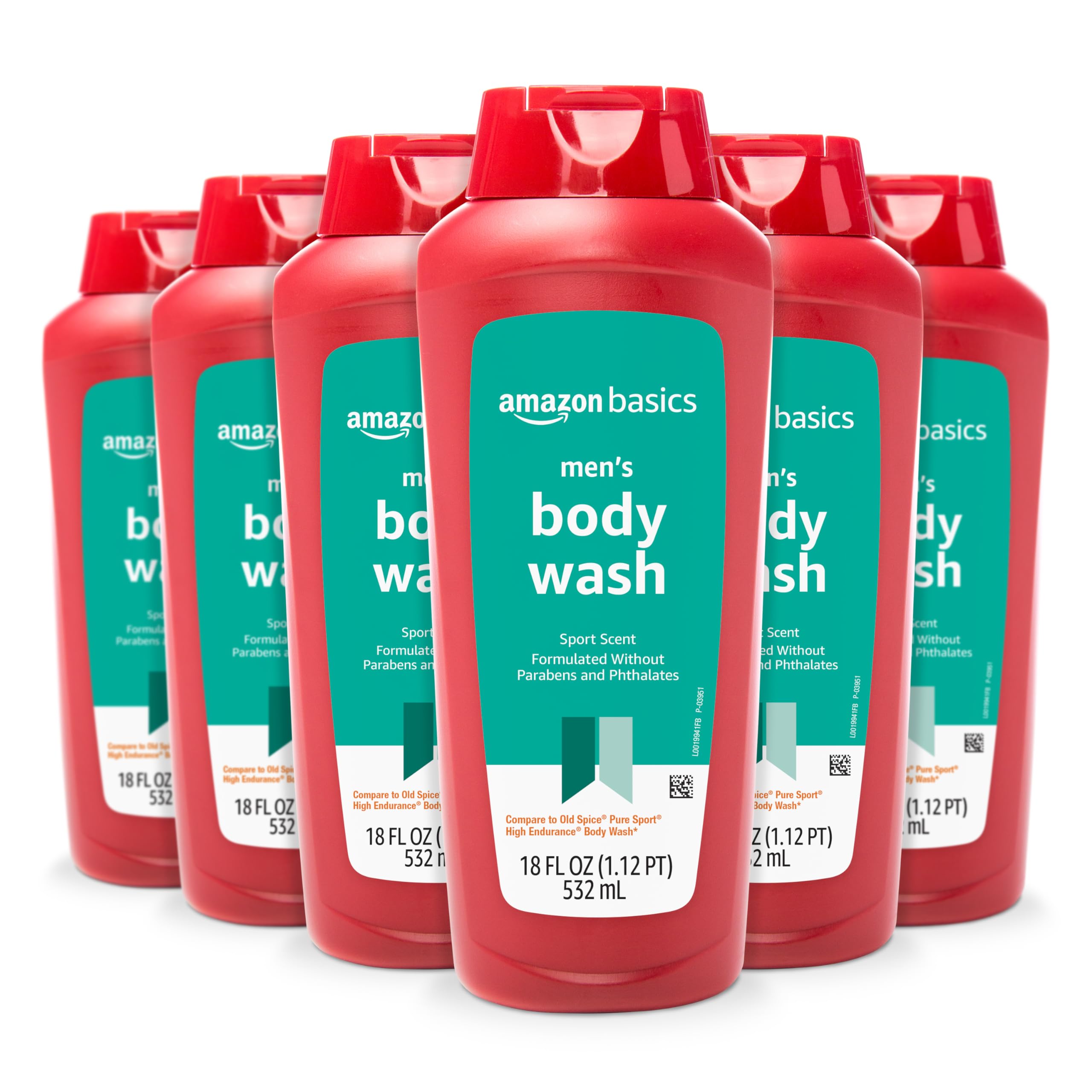 Gel De Baño Amazon Basics Men Sport Scent 540 Ml, Paquete De 6 - Venta Internacional.