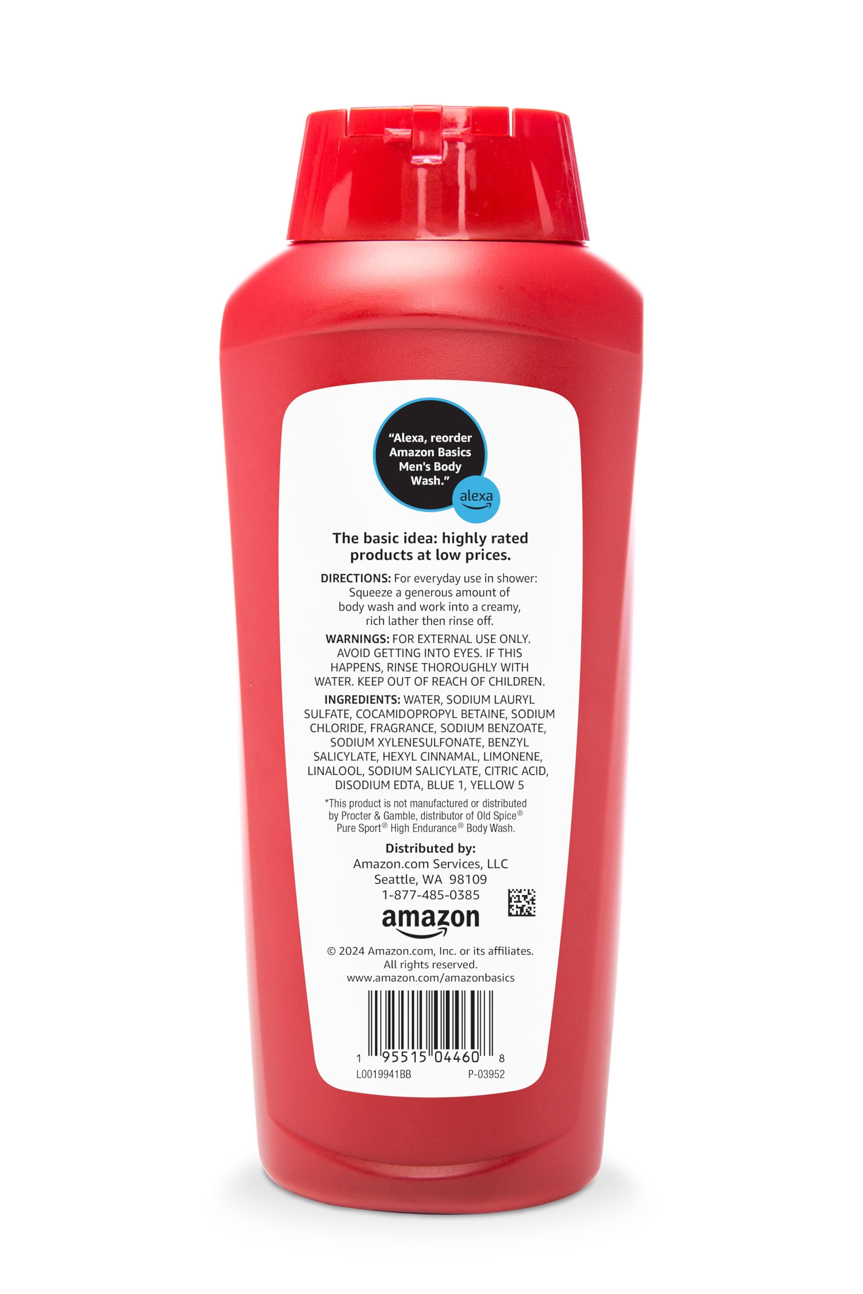 Foto 2 | Gel De Baño Amazon Basics Men Sport Scent 540 Ml, Paquete De 6 - Venta Internacional.