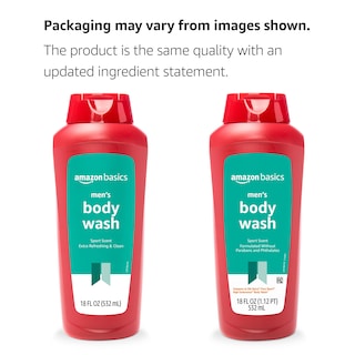 Foto 3 | Gel De Baño Amazon Basics Men Sport Scent 540 Ml, Paquete De 6 - Venta Internacional.