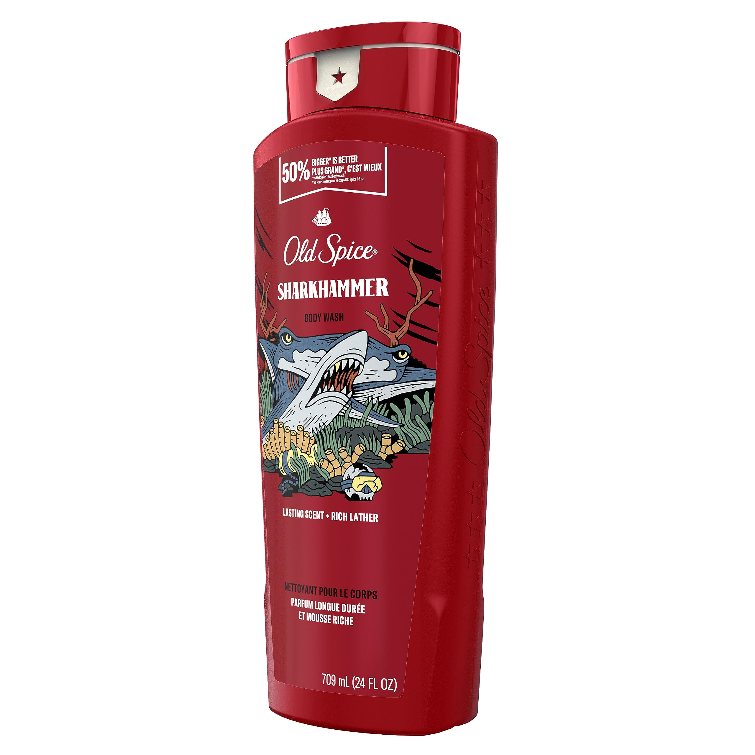 Foto 8 pulgar | Gel De Baño Old Spice Sharkhammer Para Hombre, 720 Ml (paquete De 4) - Venta Internacional.