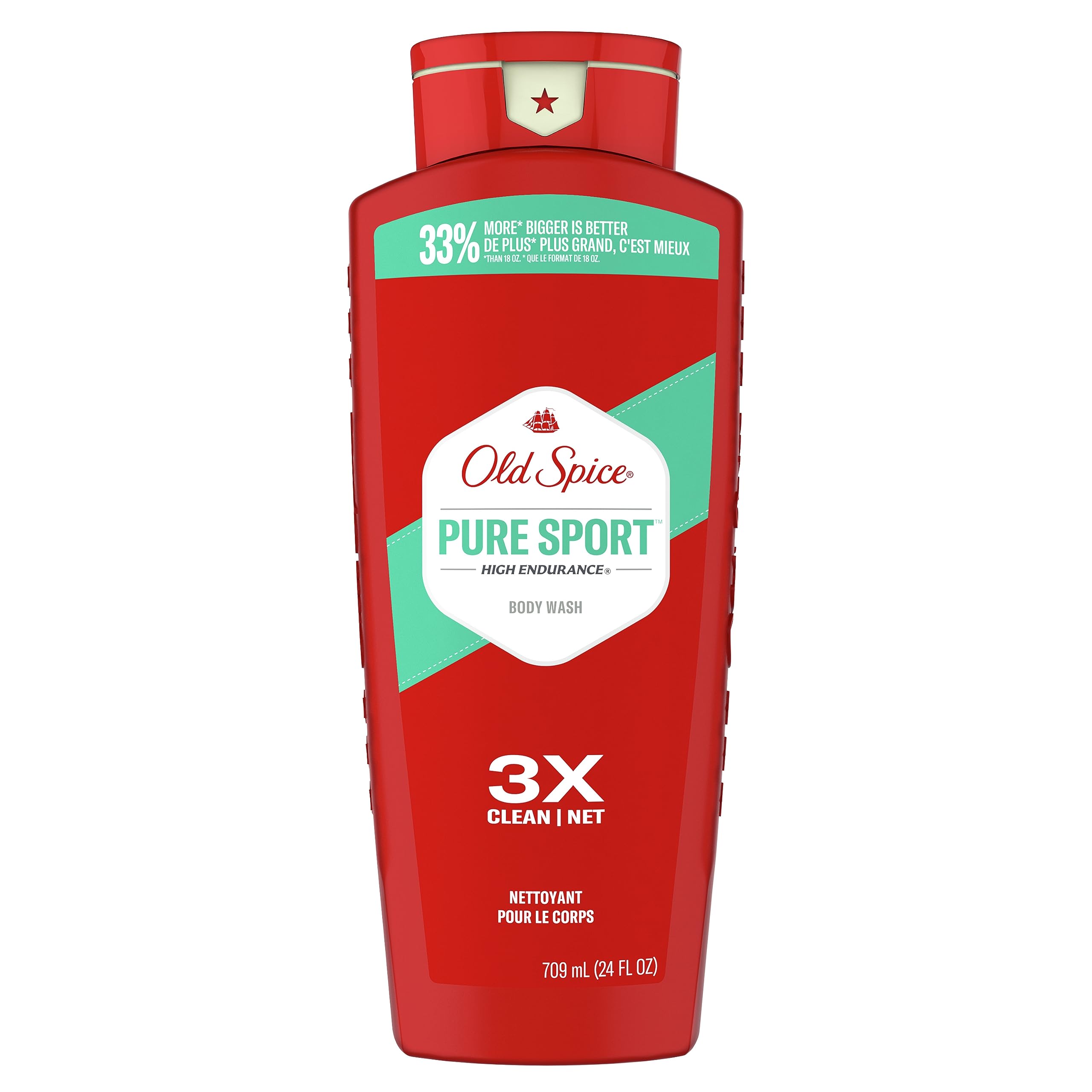 Foto 3 pulgar | Gel De Baño Old Spice High Endurance Pure Sport 700 Ml X4 - Venta Internacional.