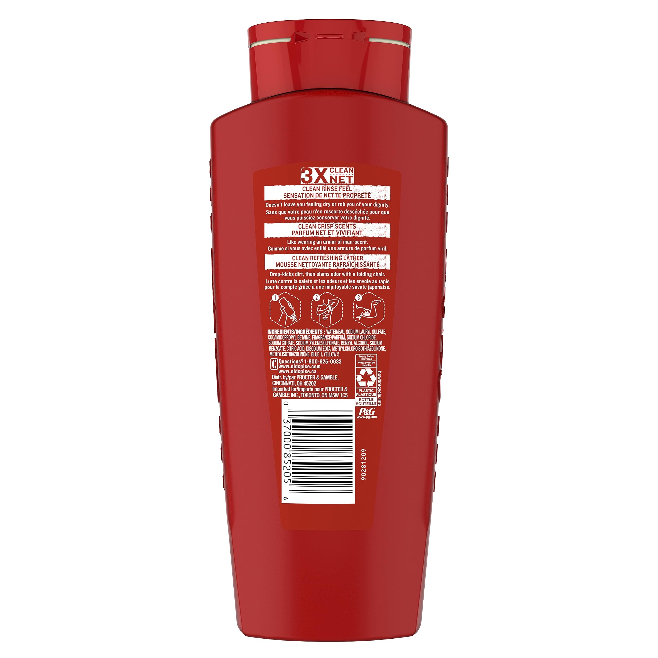 Foto 4 pulgar | Gel De Baño Old Spice High Endurance Pure Sport 700 Ml X4 - Venta Internacional.