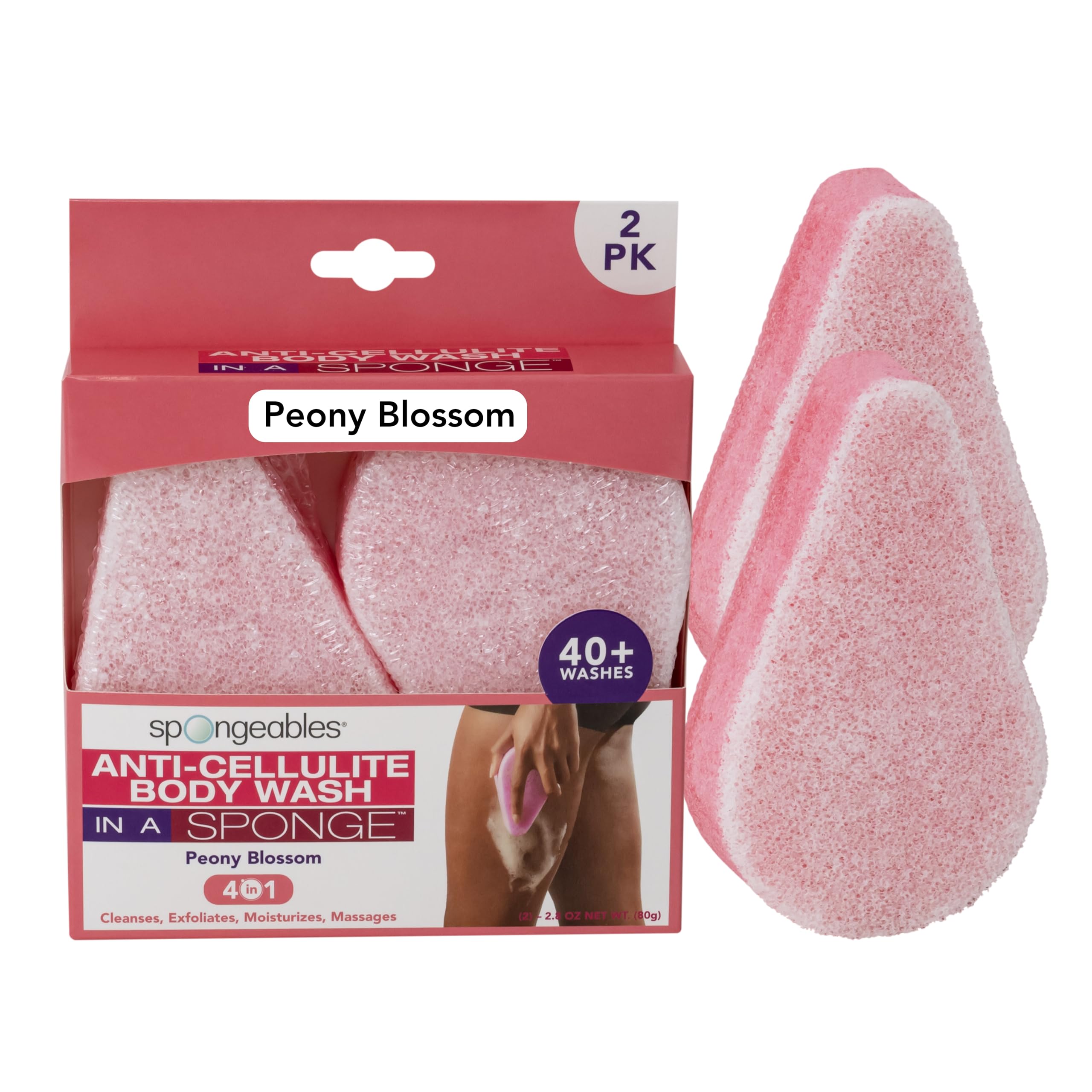 Foto 1 | Esponja De Gel Corporal, Esponjosa, Anticelulítica, Más De 20 Lavados, Paquete De 2 - Venta Internacional.