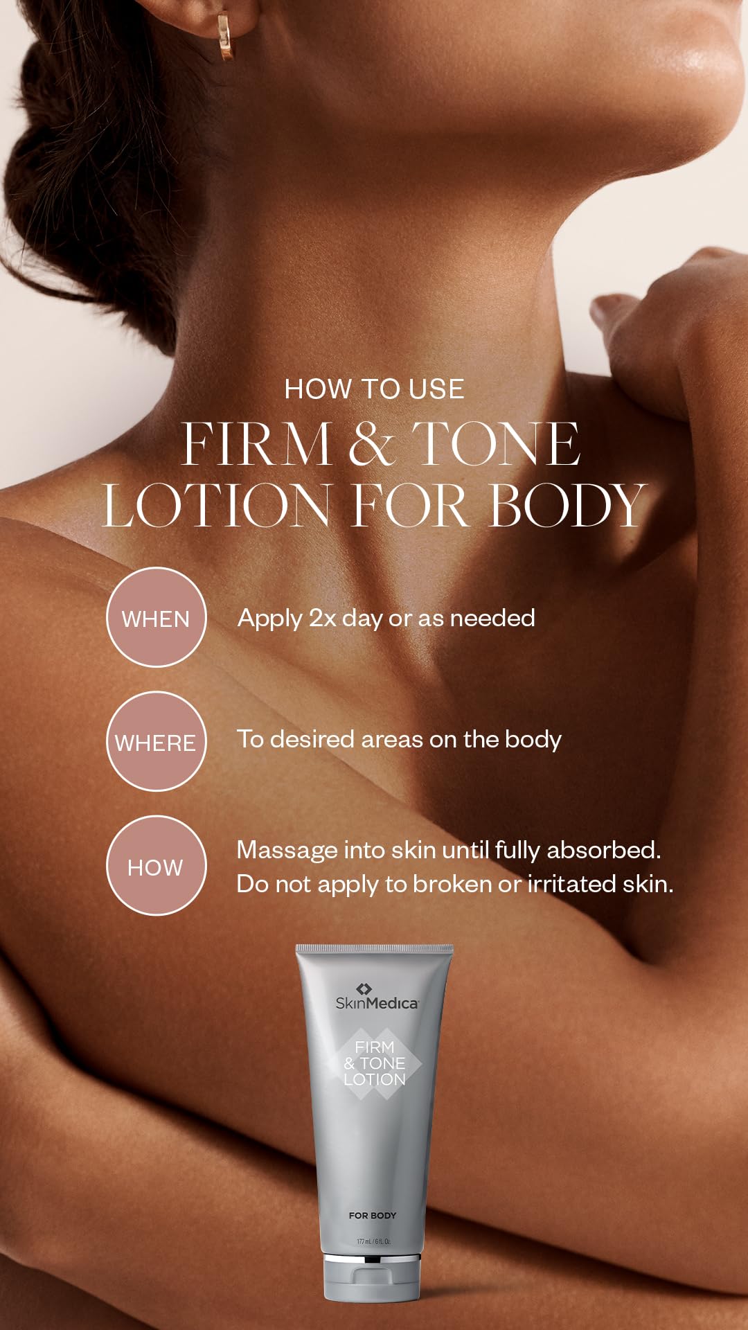 Foto 4 | Loción Skinmedica Firm & Tone 180 Ml Para Piel Seca O Envejecida - Venta Internacional.