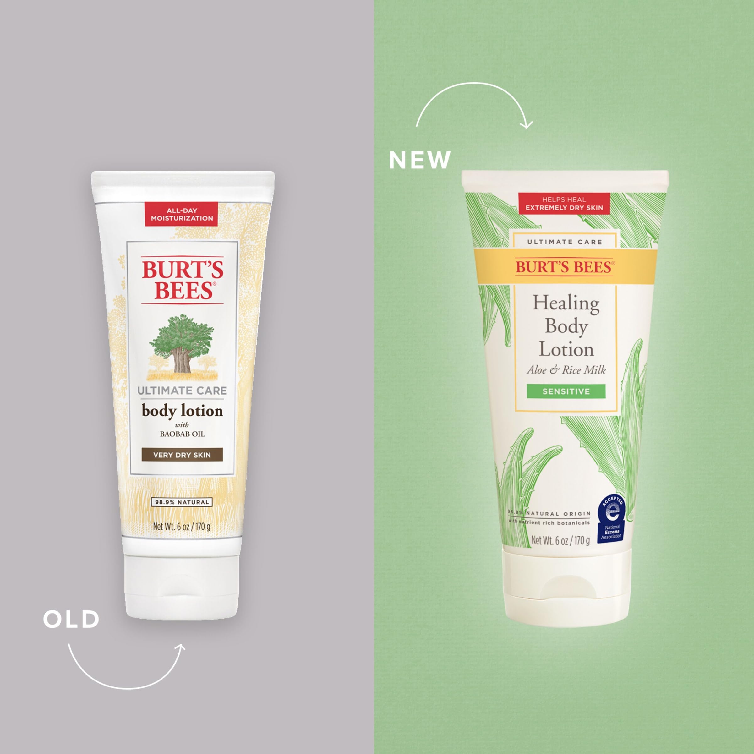 Foto 2 | Loción Corporal Burt's Bees Ultimate Care Healing 180 Ml Sensitive - Venta Internacional.