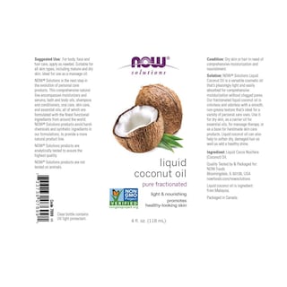 Foto 2 | El Aceite De Coco Now Solutions Liquid 120 Ml Promueve La Piel Y El Cabello - Venta Internacional.