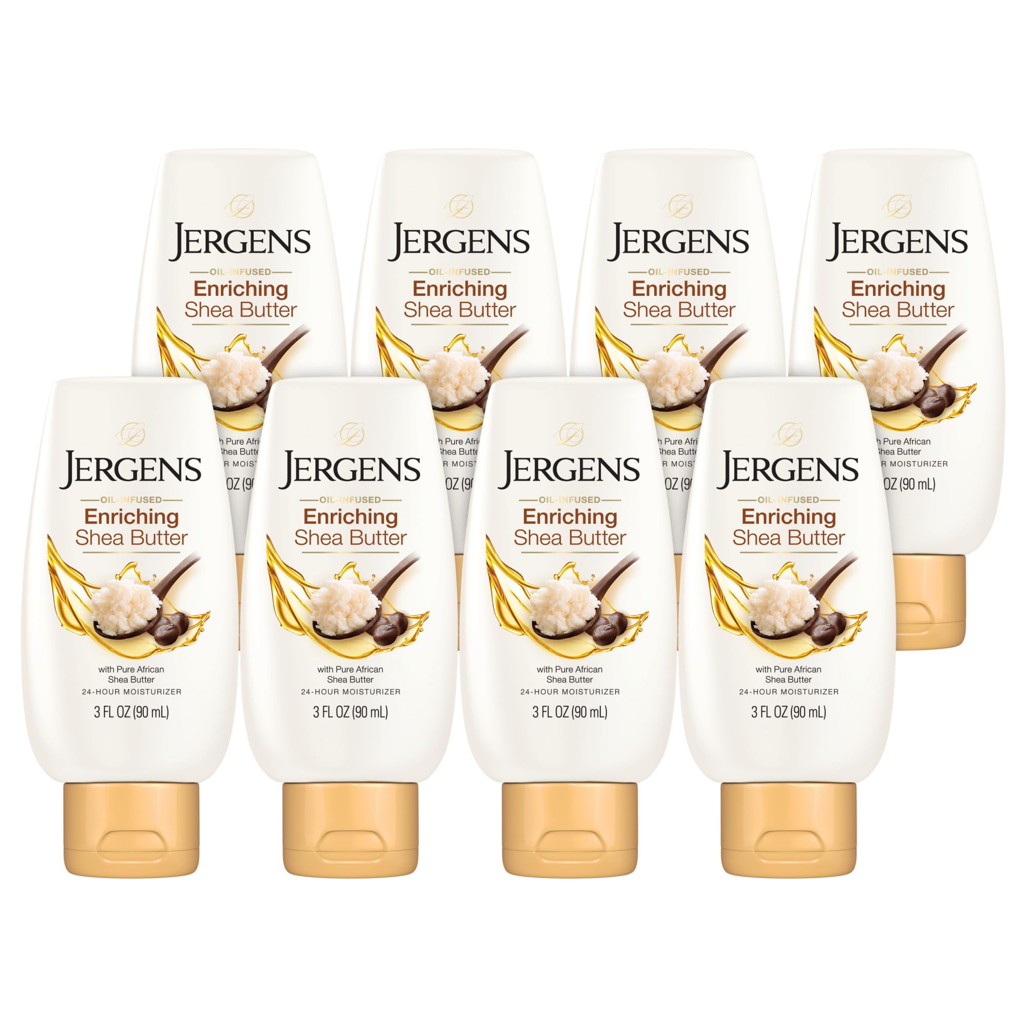 Loción Acondicionadora Profunda Con Manteca De Karité Jergens, 250 Ml (paquete De 8) - Venta Internacional.