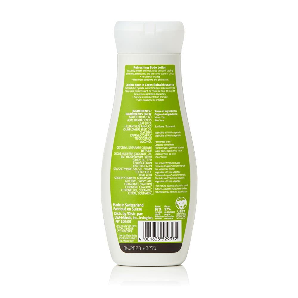 Foto 3 pulgar | Loción Corporal Weleda Refreshing Citrus 200 Ml Con Aloe Vera - Venta Internacional.