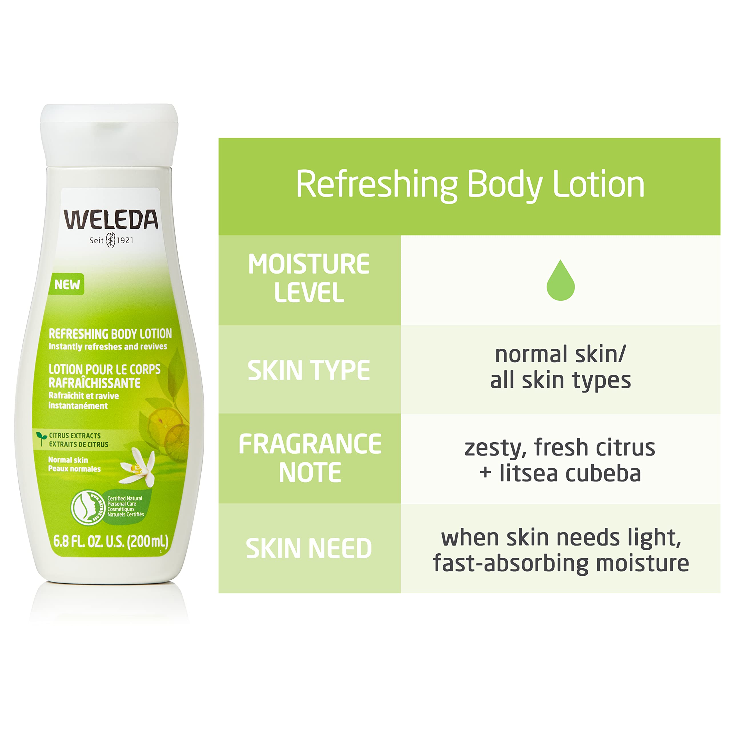 Foto 4 pulgar | Loción Corporal Weleda Refreshing Citrus 200 Ml Con Aloe Vera - Venta Internacional.