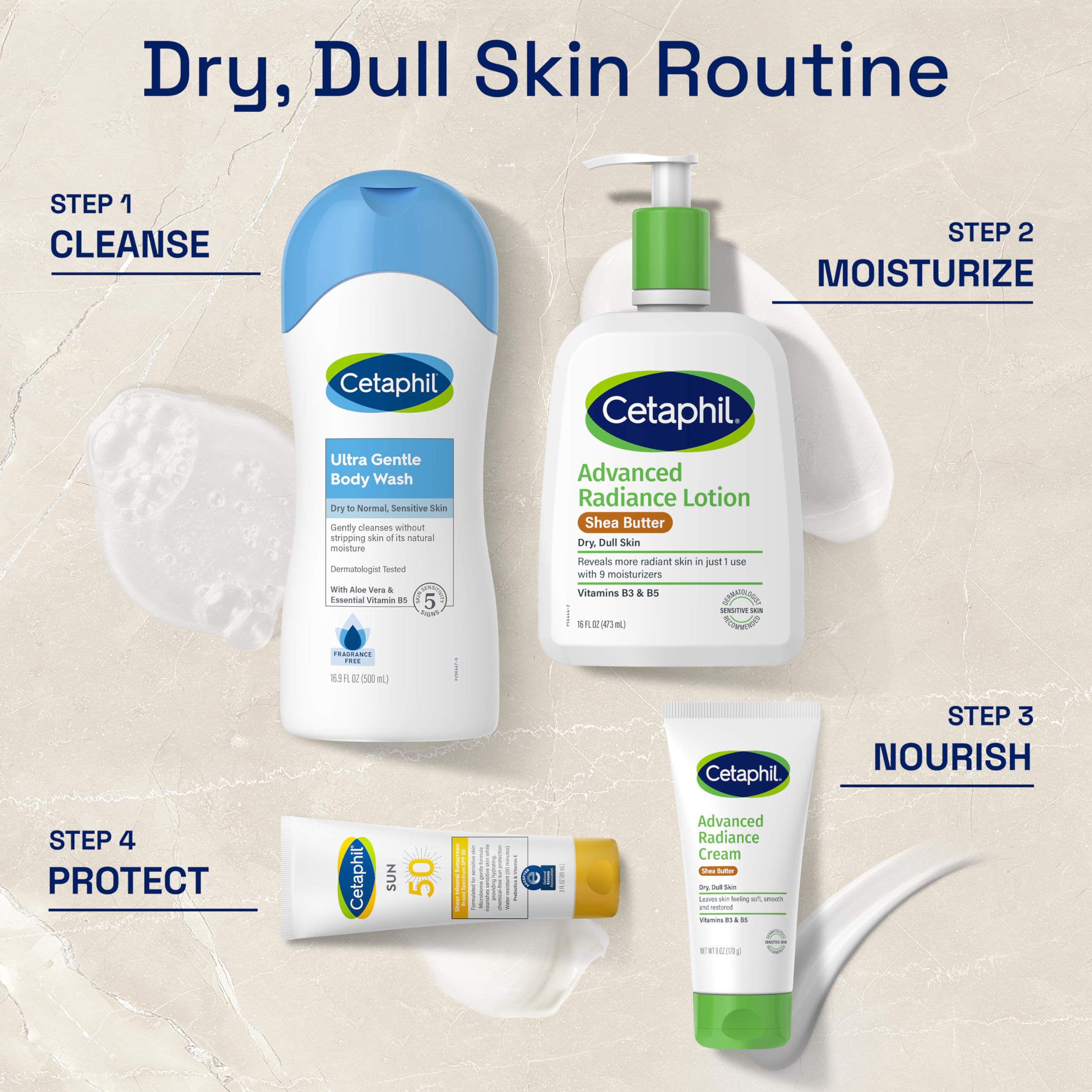 Foto 7 pulgar | Crema Cetaphil Advanced Relief Con Manteca De Karité, 177 Ml, 48 H De Hidratación - Venta Internacional.