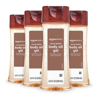 Foto 1 | Gel De Aceite Corporal Amazon Basics Con Manteca De Cacao, 200 Ml (paquete De 4) - Venta Internacional.