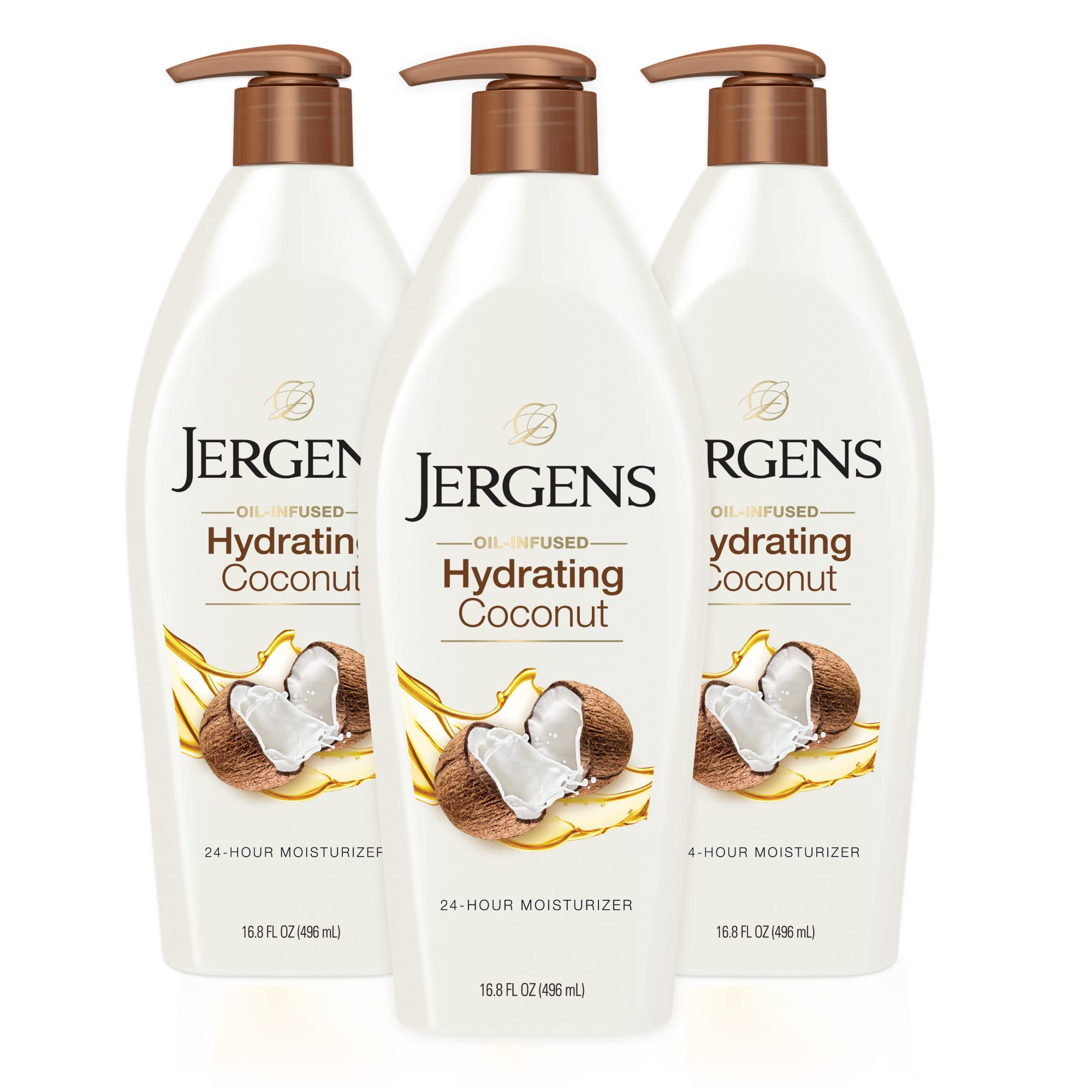 Hidratante Corporal Jergens Hydrating Coconut, 500 Ml (paquete De 3) - Venta Internacional.