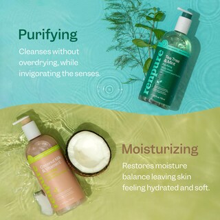 Foto 2 | Gel De Baño Renpure Con Aceite De Menta Y Árbol De Té Y Coco Con Vitamina E, 720 Ml - Venta Internacional.