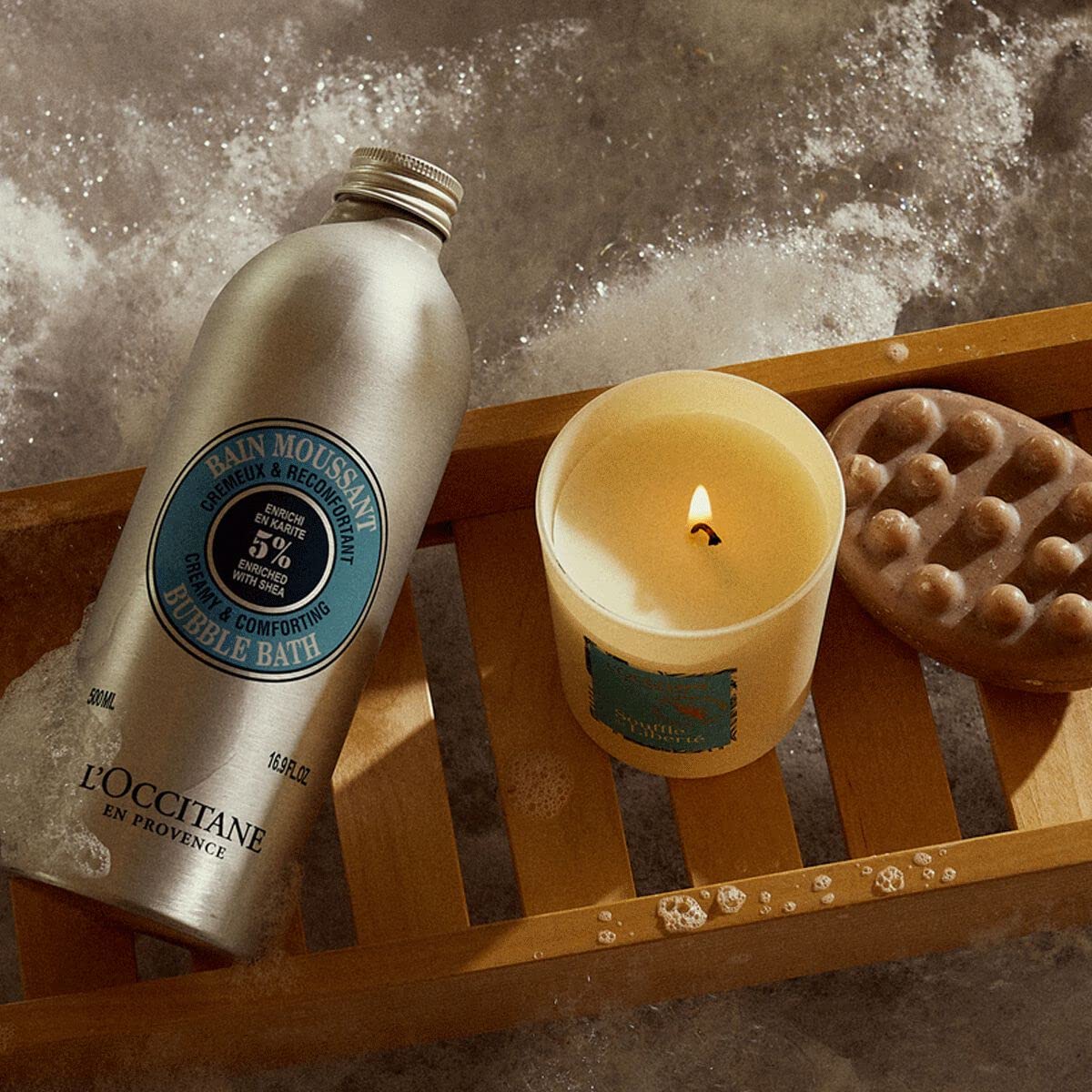 Foto 4 | Manteca De Karité Cremosa Y Reconfortante Bubble Bath L'occitane, 500 Ml - Venta Internacional.