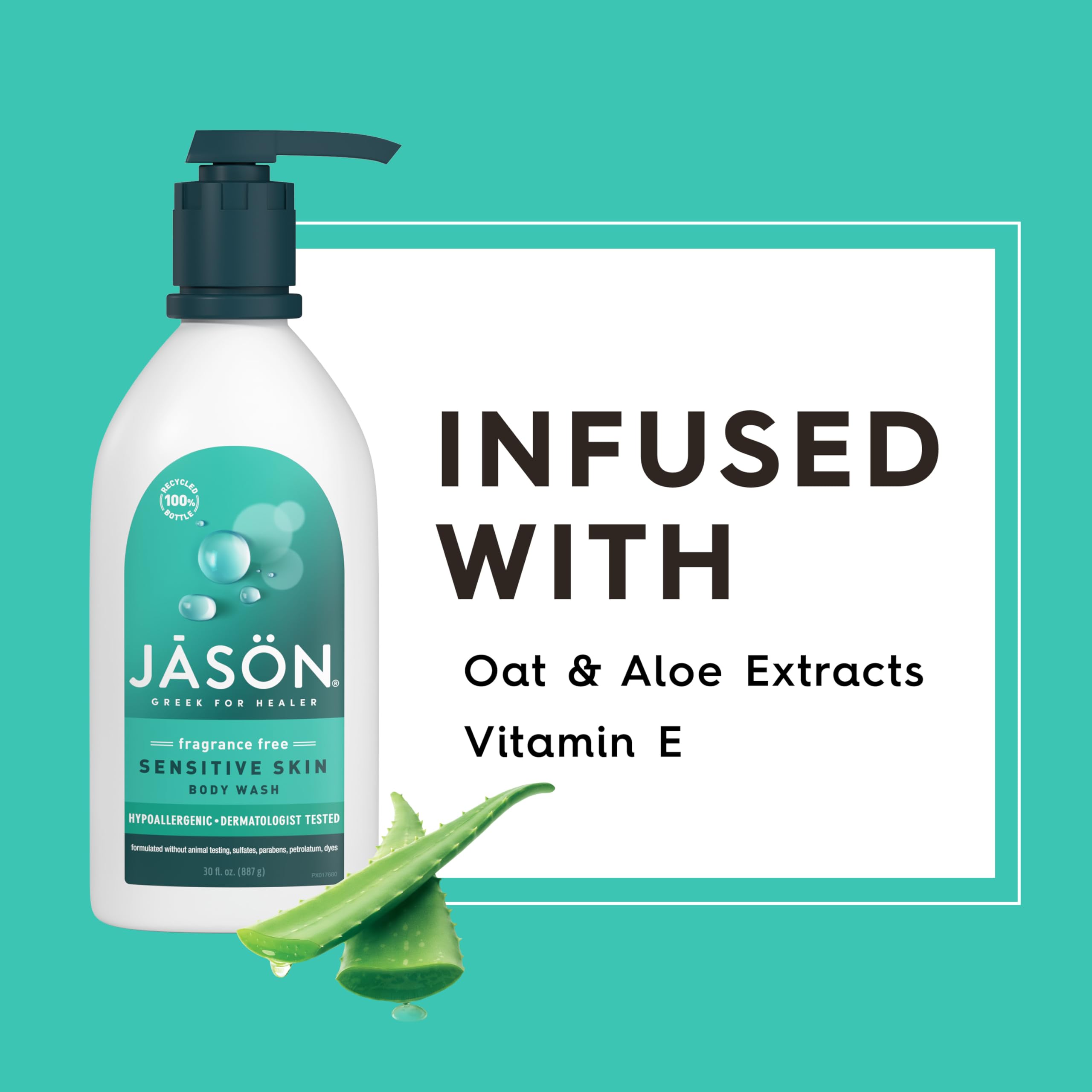 Foto 5 pulgar | Gel De Baño Jason Sensitive Skin, Sin Fragancia, 900 Ml - Venta Internacional.
