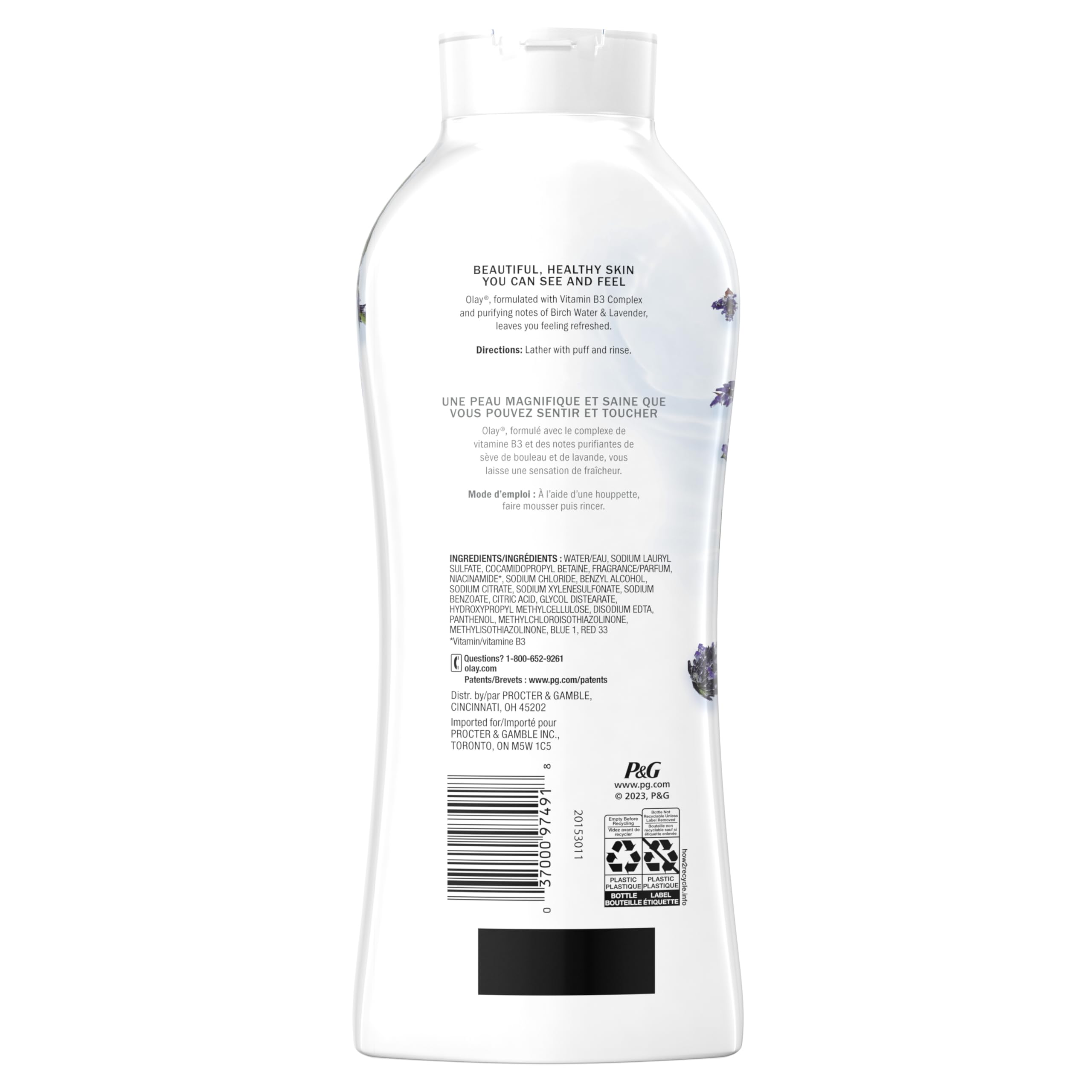 Foto 8 pulgar | Gel De Baño Olay Fresh Outlast, Agua Hidratante De Abedul Y Lavanda, 650 Ml - Venta Internacional.