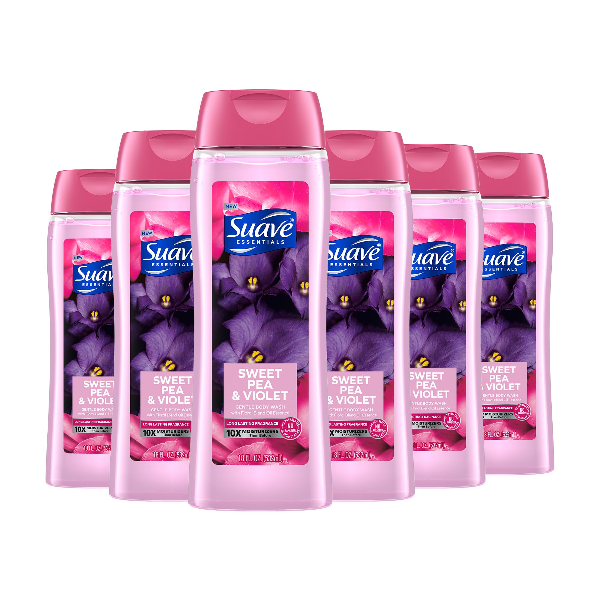 Gel de Baño Suave Hidratante Violeta Guisante Dulce Vitamina E 532 Ml - Venta Internacional