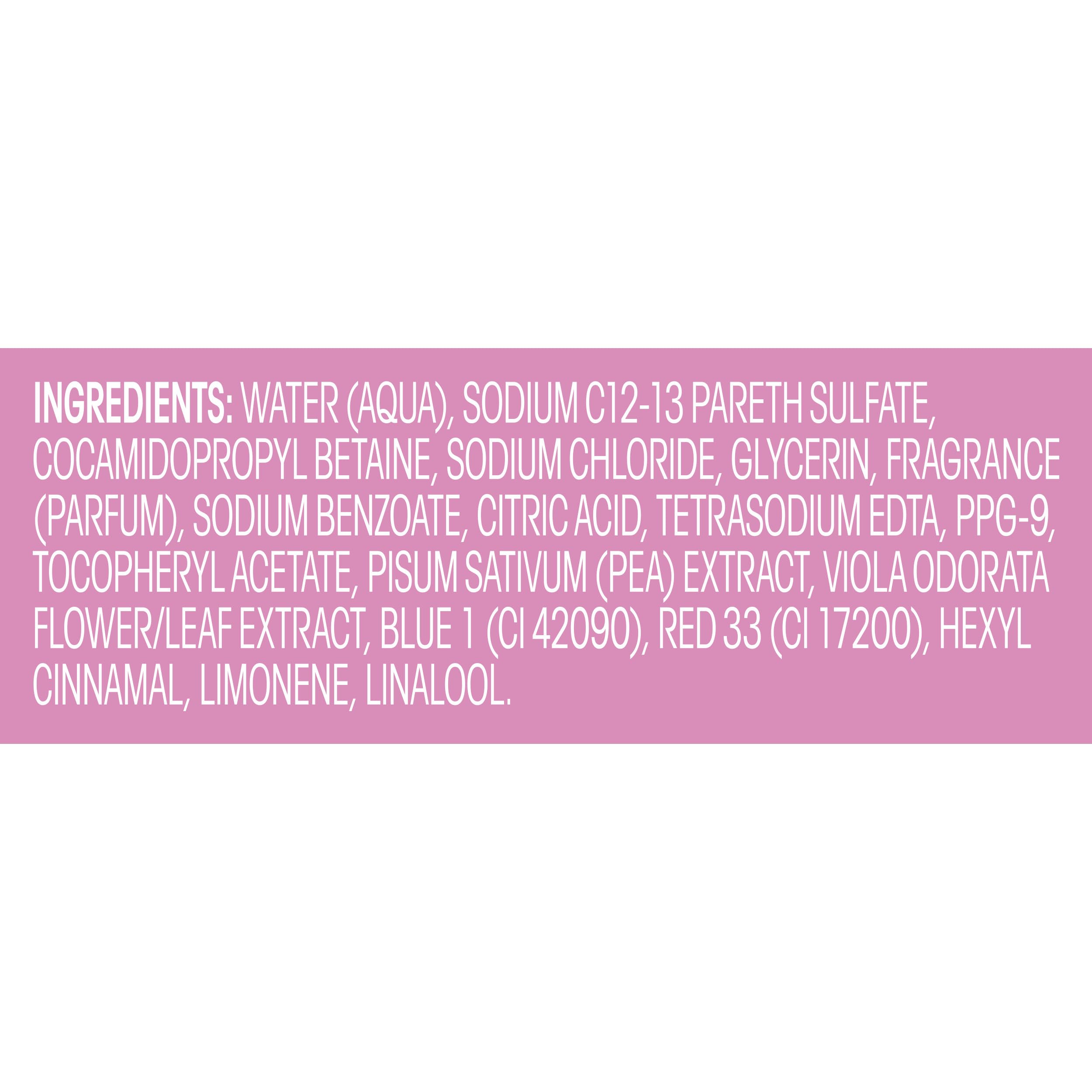 Foto 5 pulgar | Gel de Baño Suave Hidratante Violeta Guisante Dulce Vitamina E 532 Ml - Venta Internacional