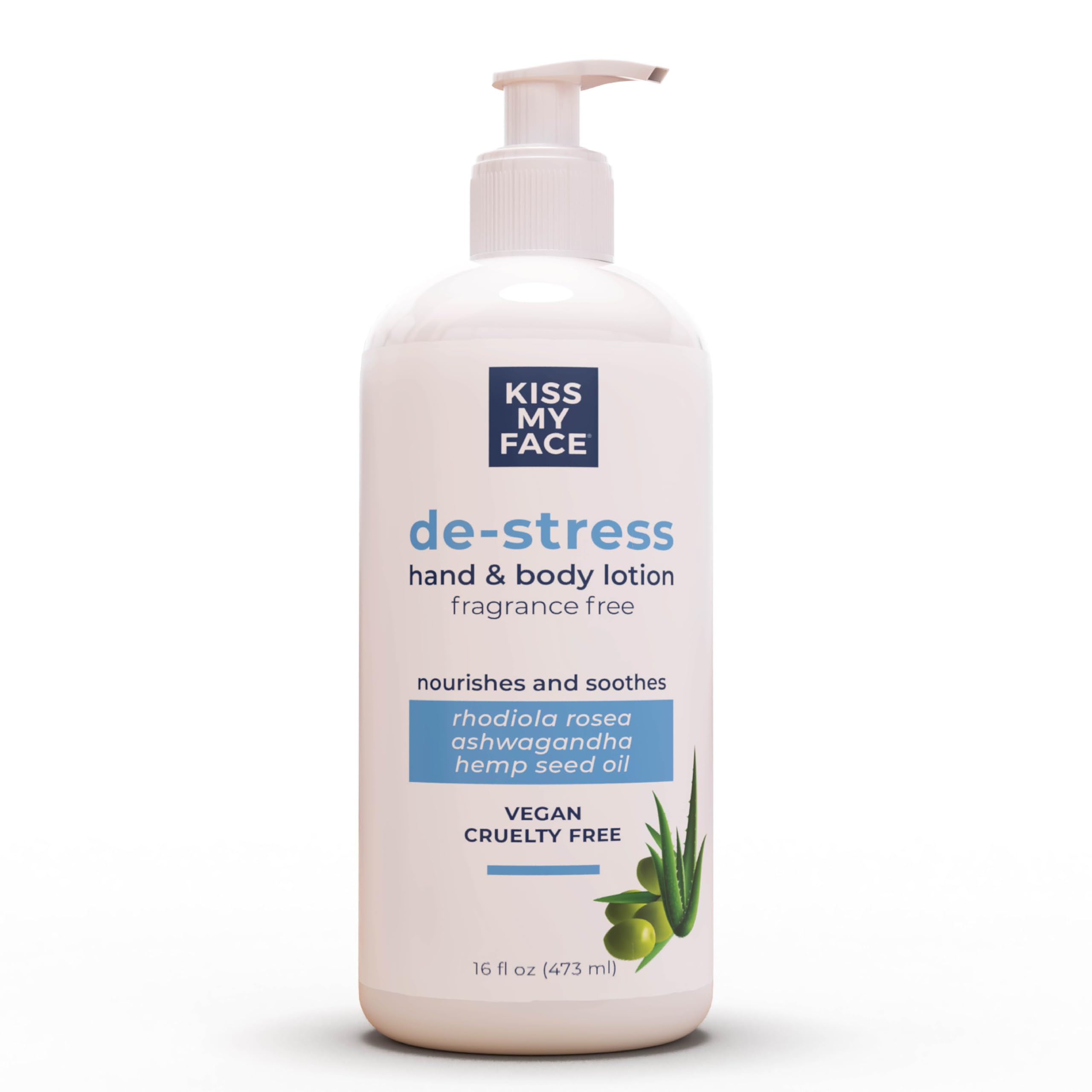 Foto 2 pulgar | Loción Para Manos Y Cuerpo Kiss My Face De-stress 480 Ml Sin Fragancia - Venta Internacional.