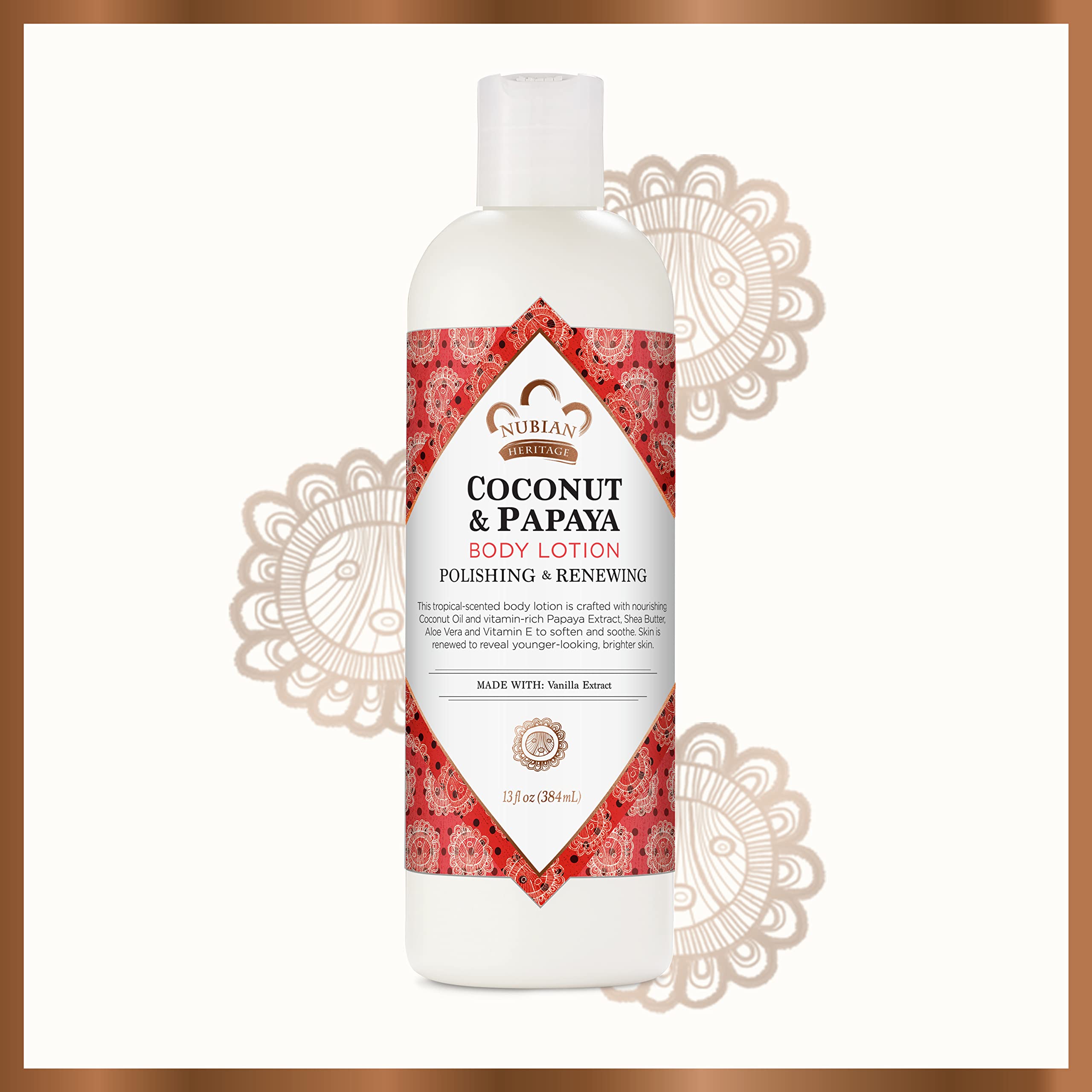 Foto 6 pulgar | Loción Corporal Nubian Heritage De Coco Y Papaya 385 Ml Para Piel Seca - Venta Internacional.