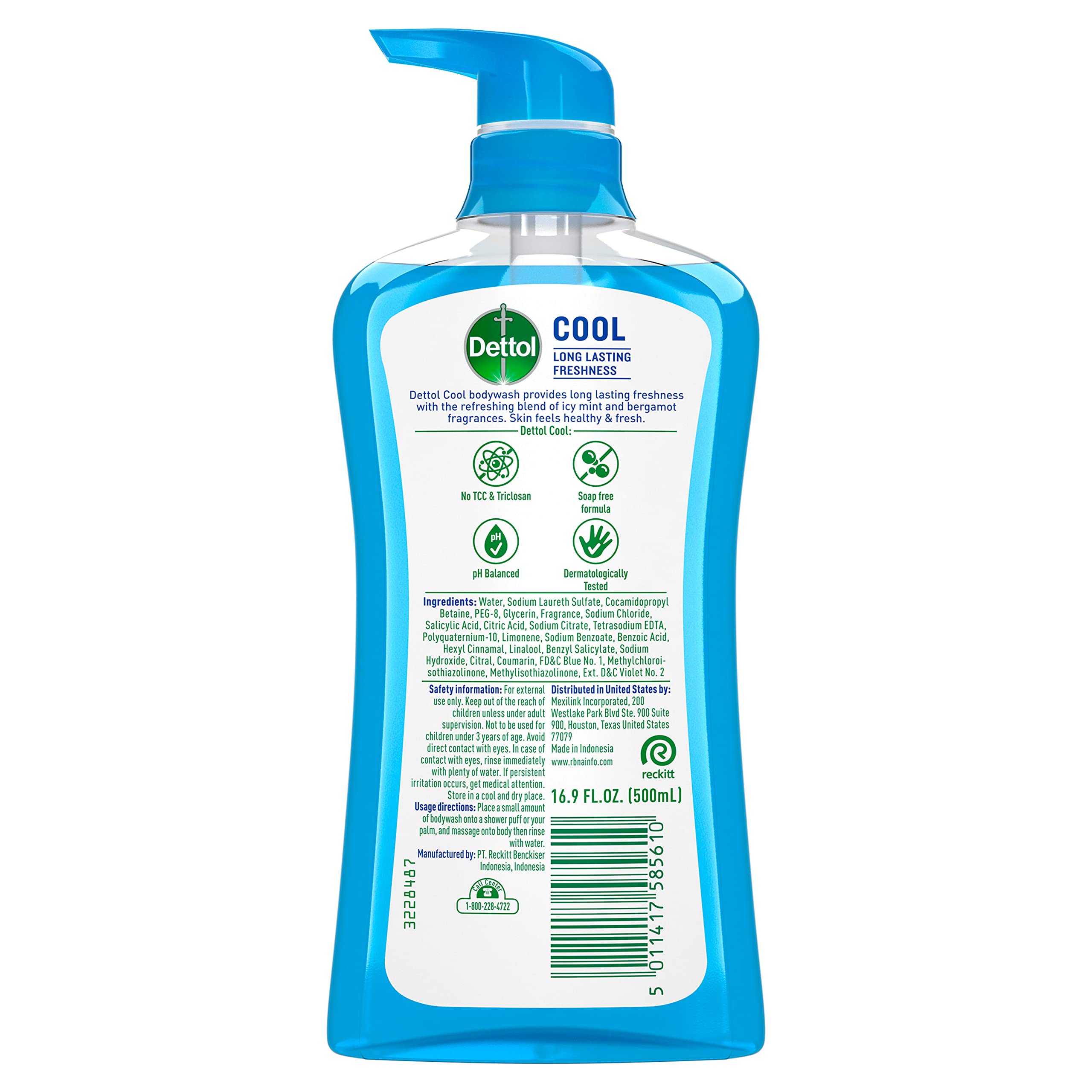 Foto 3 pulgar | Gel De Baño Dettol Cool Con Menta Y Bergamota, 500 Ml (paquete De 1) - Venta Internacional.
