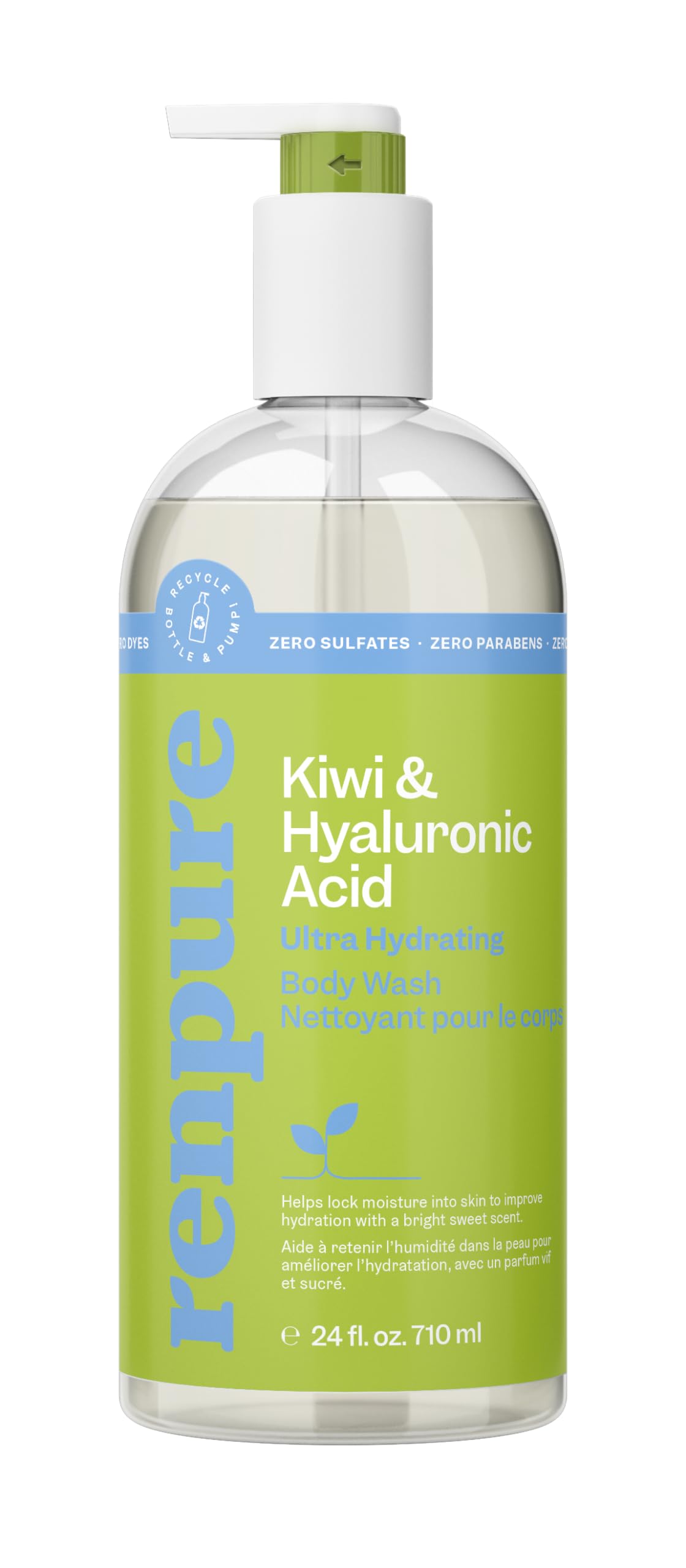 Gel De Baño Renpure Kiwi Y Ácido Hialurónico 710 Ml - Venta Internacional.