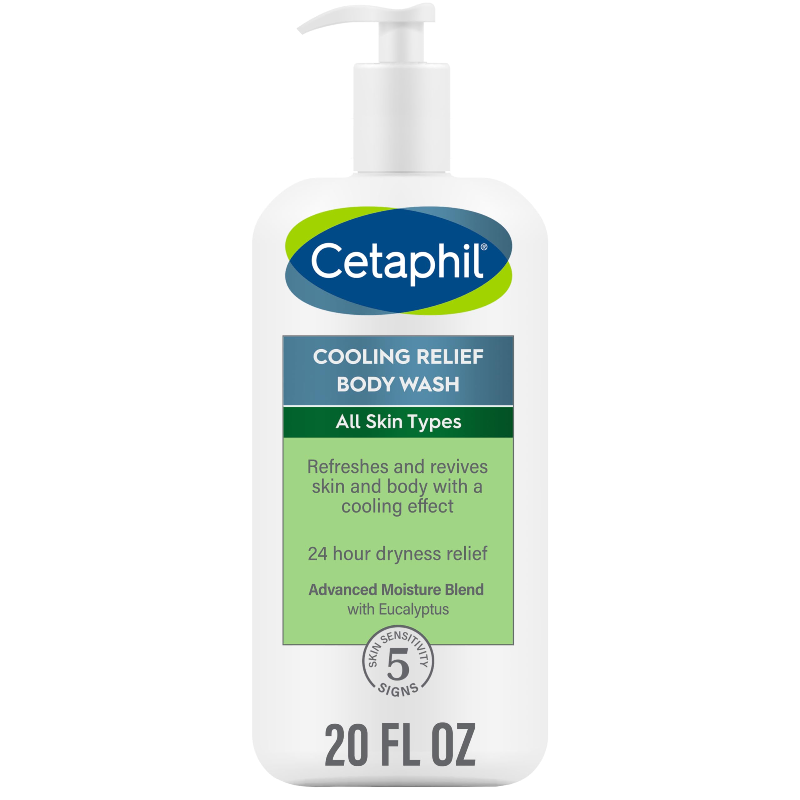 Gel De Baño Cetaphil Cooling Relief, 591 Ml, Suavizante, Eucalipto - Venta Internacional.