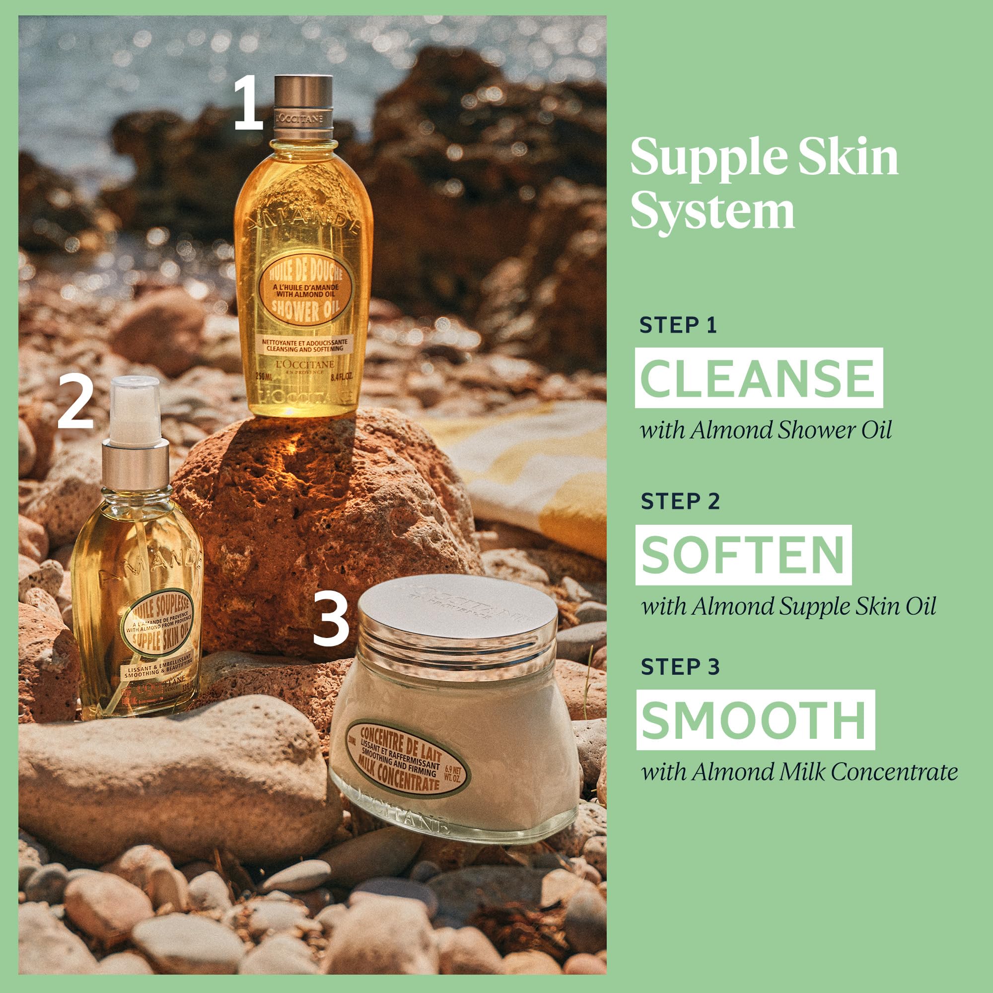 Foto 6 | Aceite De Ducha L'occitane Almond 75 Ml Para Piel Normal A Seca - Venta Internacional.