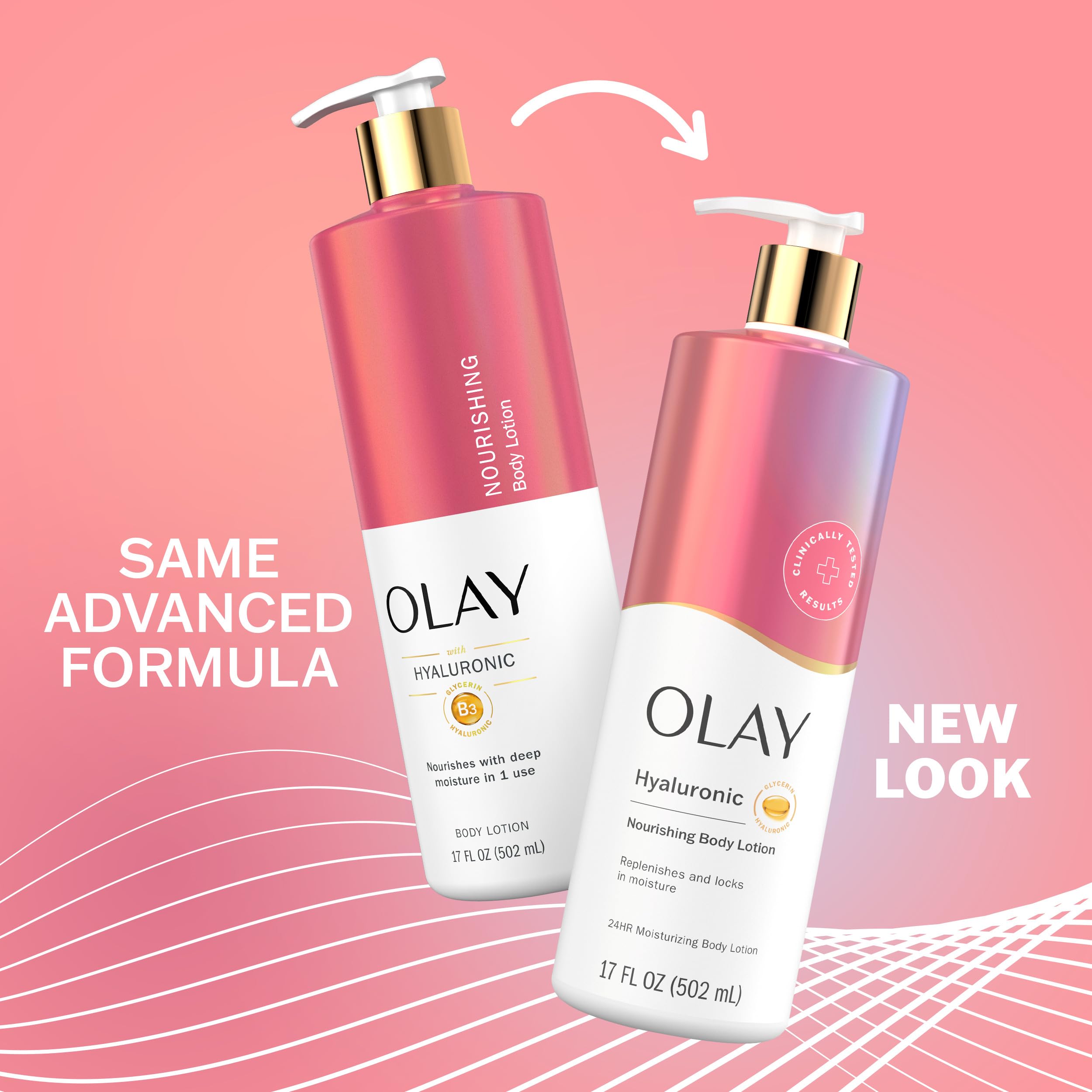 Foto 7 pulgar | Loción Corporal Olay Nutritiva E Hidratante Con Ácido Hialurónico 500 Ml - Venta Internacional.