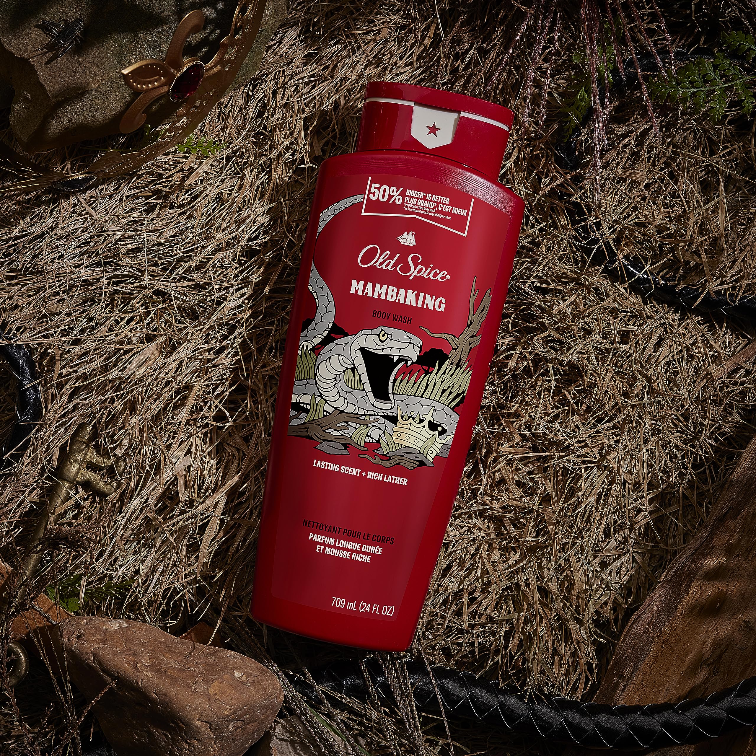 Foto 3 pulgar | Gel De Baño Old Spice Mambaking Para Hombre, 720 Ml (paquete De 4) - Venta Internacional.
