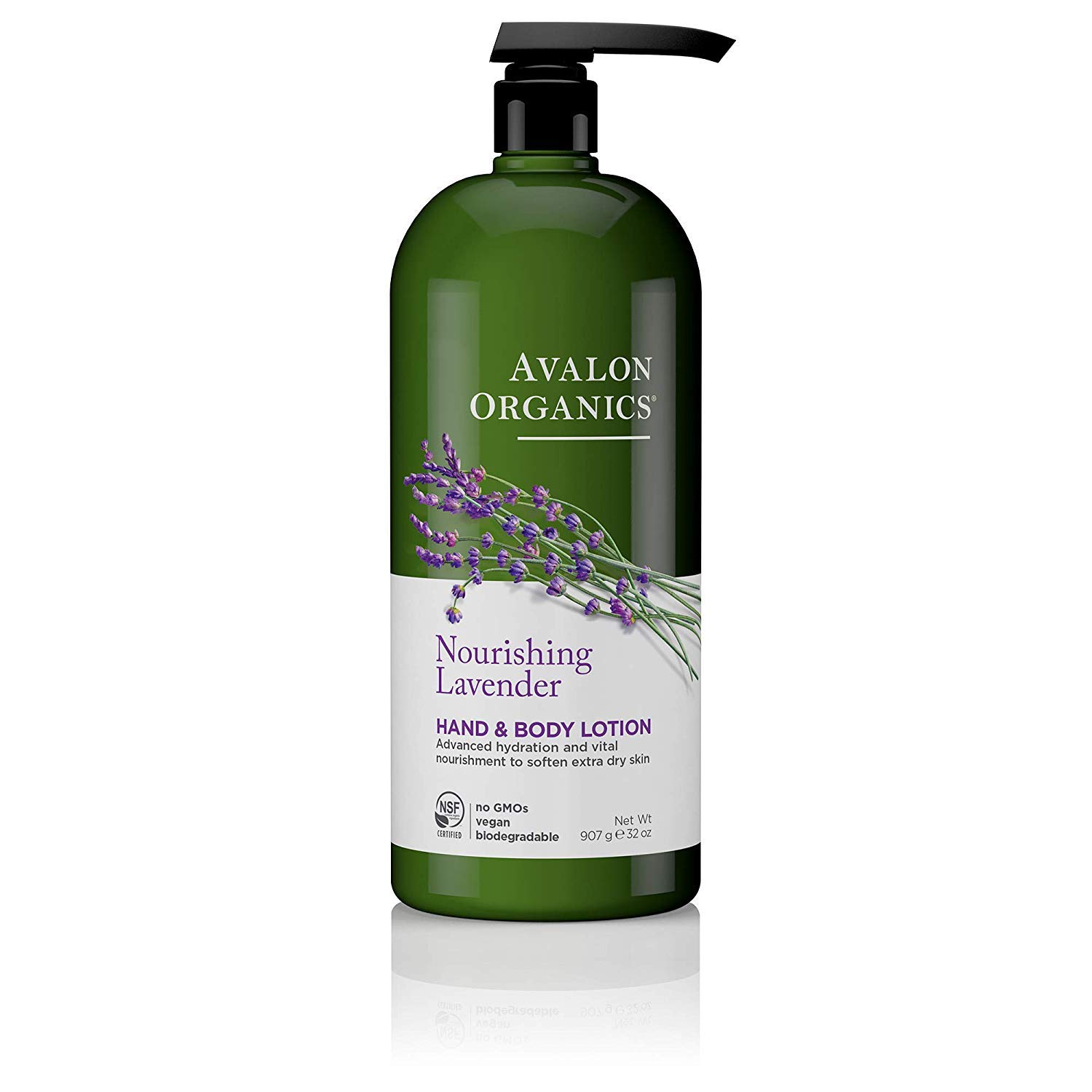 Loción Para Manos Y Cuerpo Avalon Organics Nourishing Lavender 960 Ml - Venta Internacional.