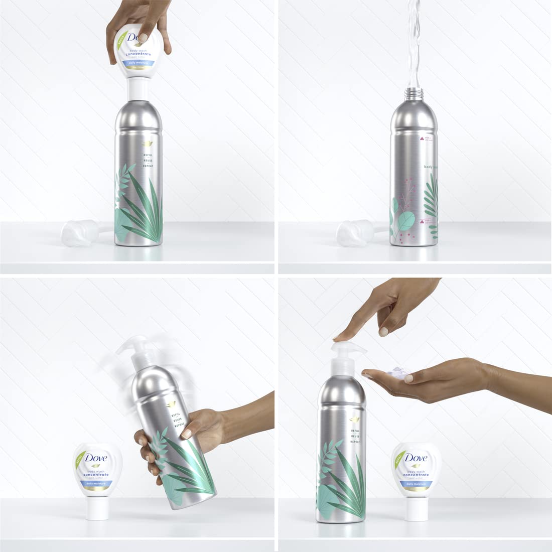 Foto 7 pulgar | Body Wash Dove Concentrate Refill, Karité Y Vainilla Caliente, 4 X 120 Ml - Venta Internacional.