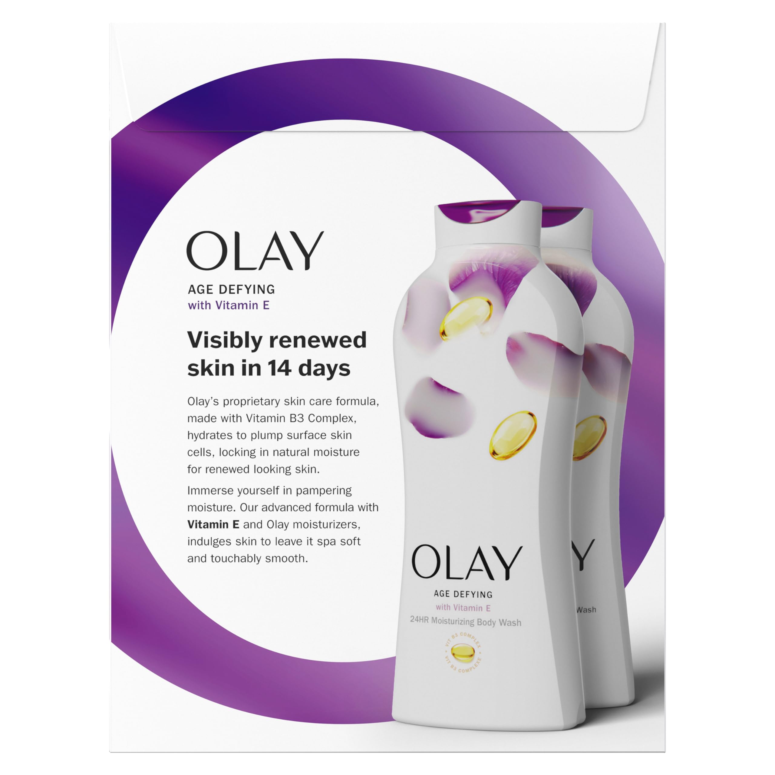 Foto 3 pulgar | Gel De Baño Olay Age Defying Con Vitamina E Y B3, 650 Ml (paquete De 2) - Venta Internacional.