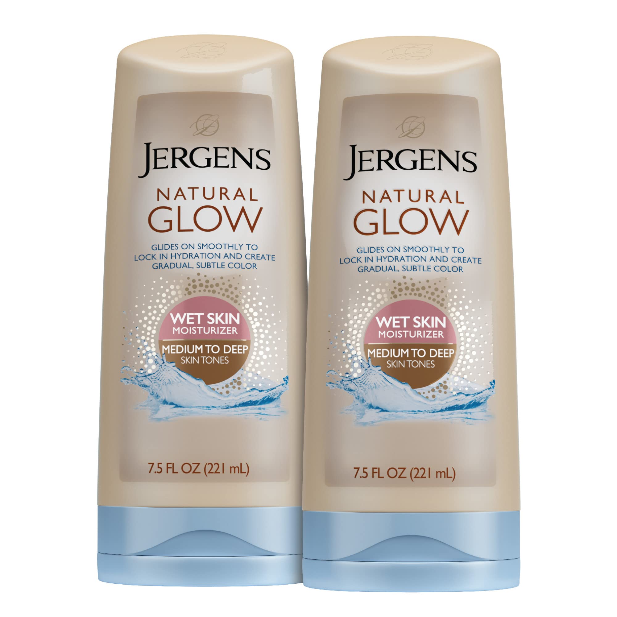 Loción Autobronceadora Jergens Natural Glow De 225 Ml (2 Unidades) - Venta Internacional.