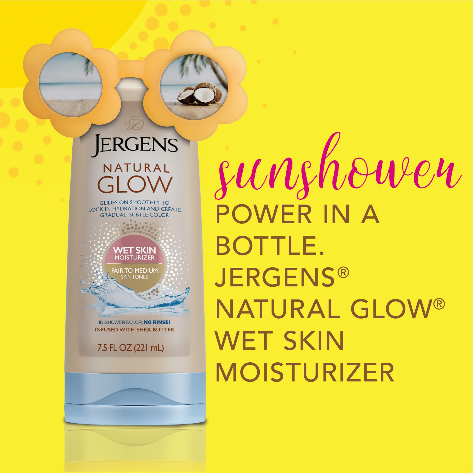 Foto 4 pulgar | Loción Autobronceadora Jergens Natural Glow De 225 Ml (2 Unidades) - Venta Internacional.