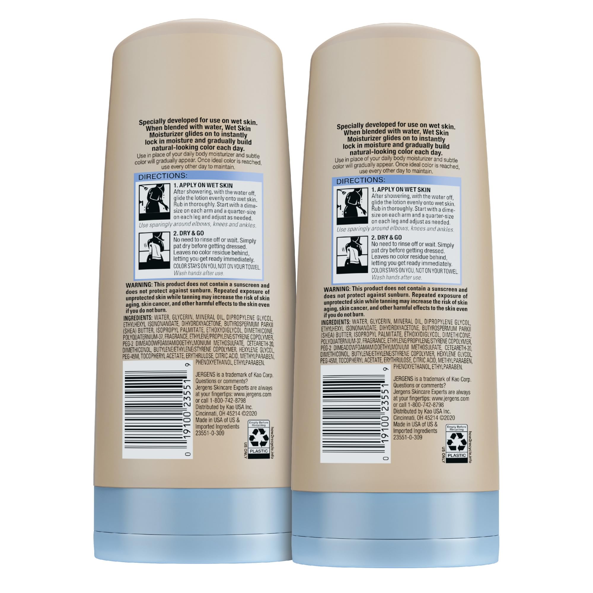 Foto 8 pulgar | Loción Autobronceadora Jergens Natural Glow De 225 Ml (2 Unidades) - Venta Internacional.