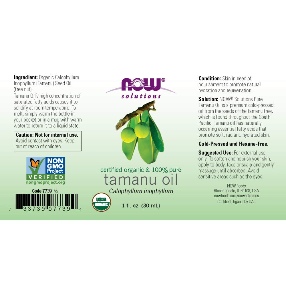 Foto 3 pulgar | Tamanu Orgánico De Oil Now Foods Solutions, 30 Ml, 100% Puro - Venta Internacional.
